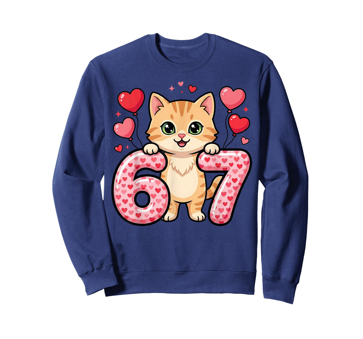 Cute Kitty 67 Heart Cat Love T-Shirt