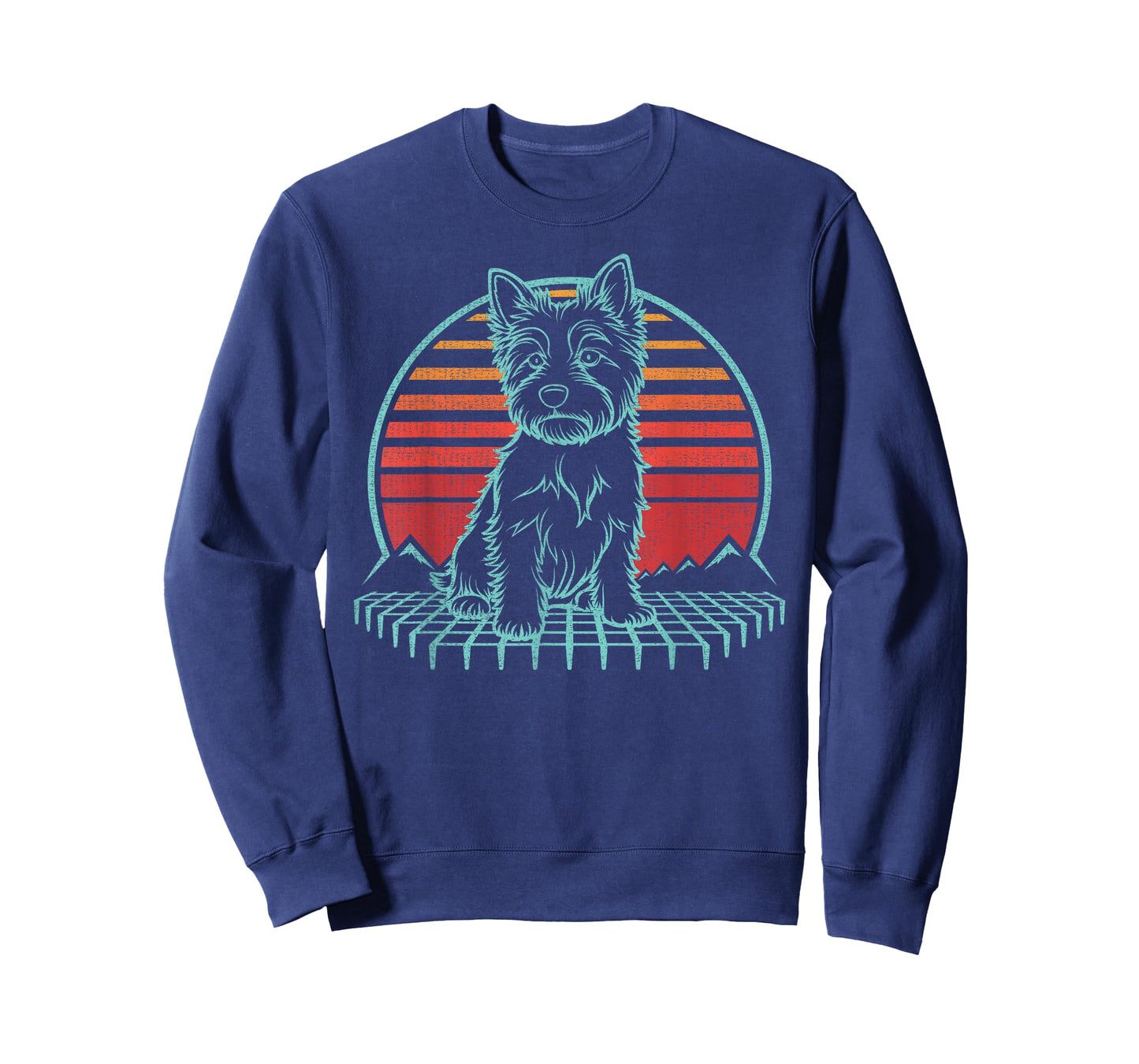 Cairn Terrier Lover Dog Owner Retro Vintage 80s T-Shirt