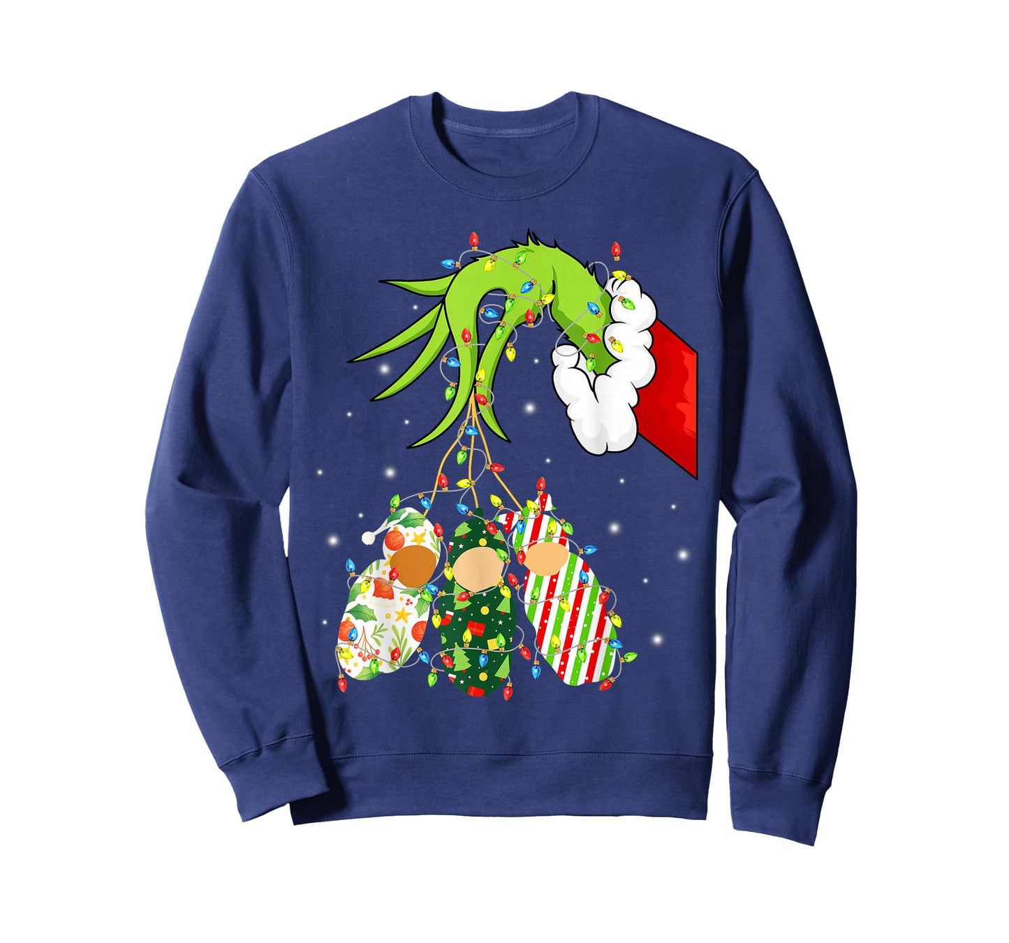Labor and Delivery Nurse Merry Christmas Xmas Lights Holiday T-Shirt