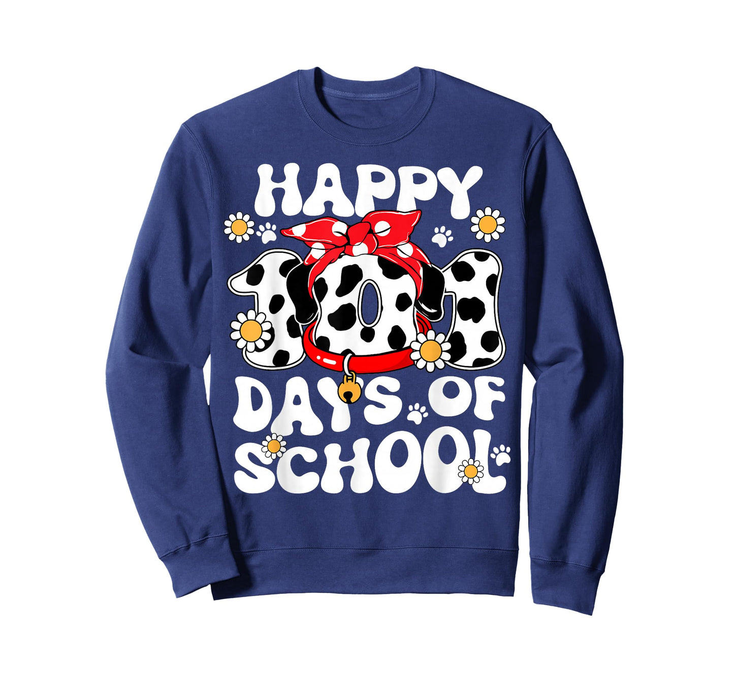 100 Days of School Dalmatian Dog 100th Day of School Kids T-Shirt