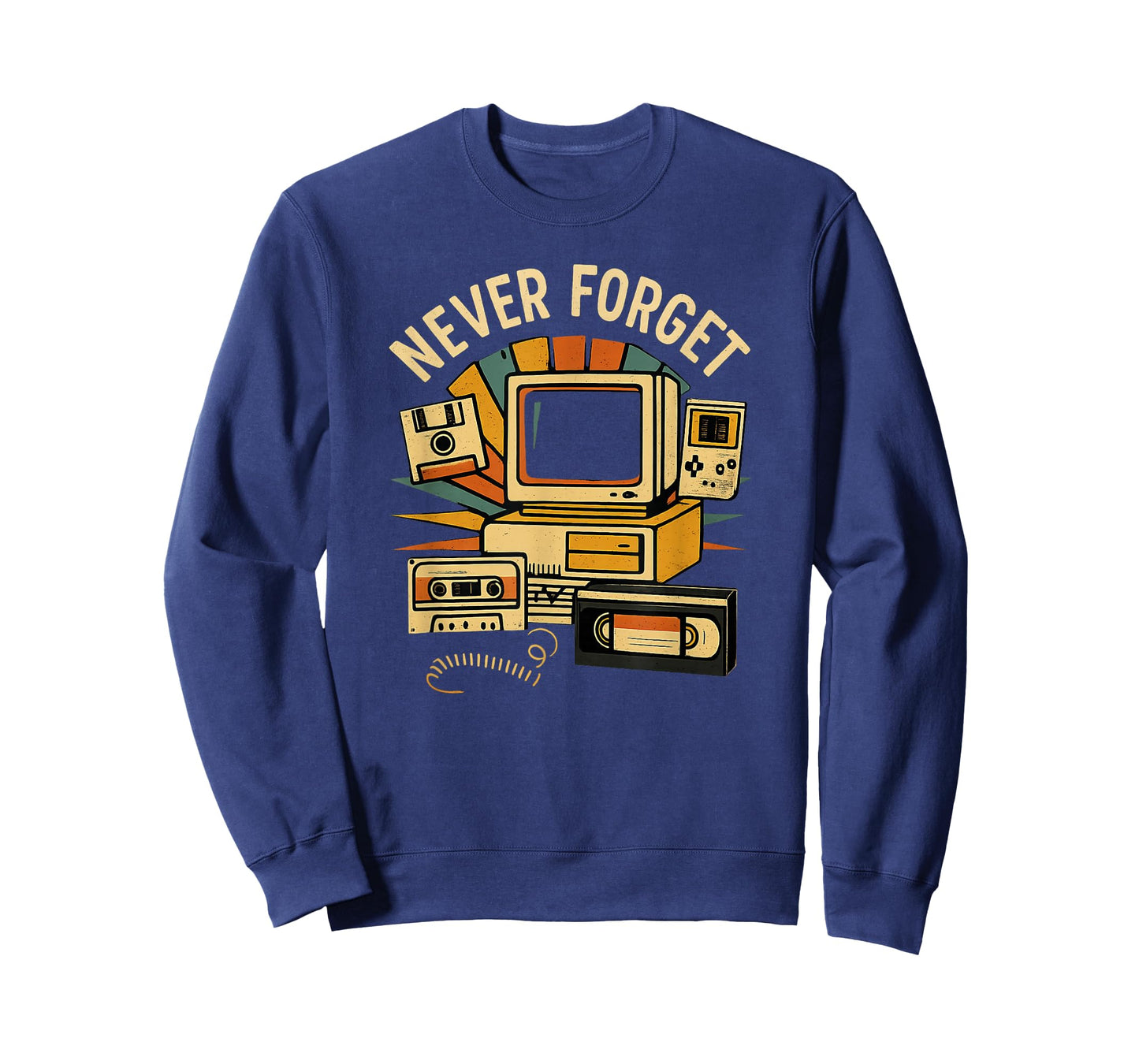 Never Forget Retro Tech Vintage 80s Nostalgia T-Shirt
