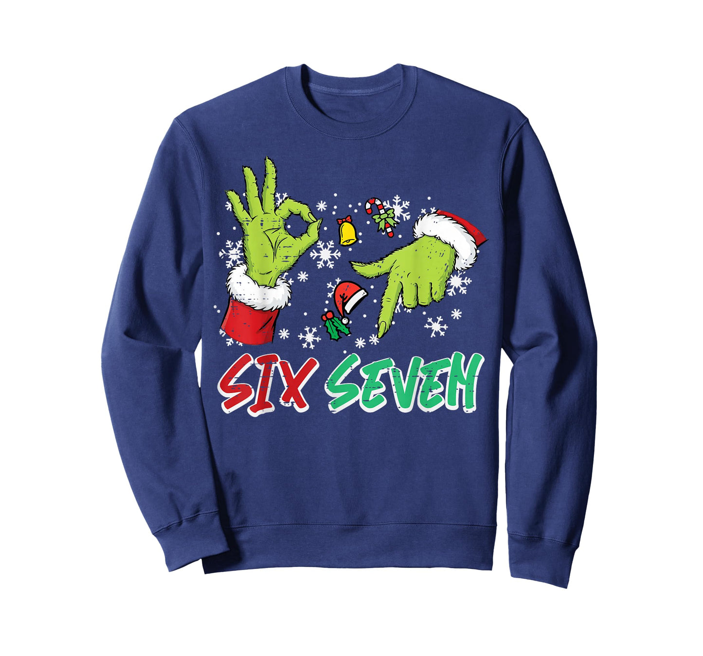 Christmas Six Seven 67 Funny Meme 6 7 Xmas Women Men Kids T-Shirt