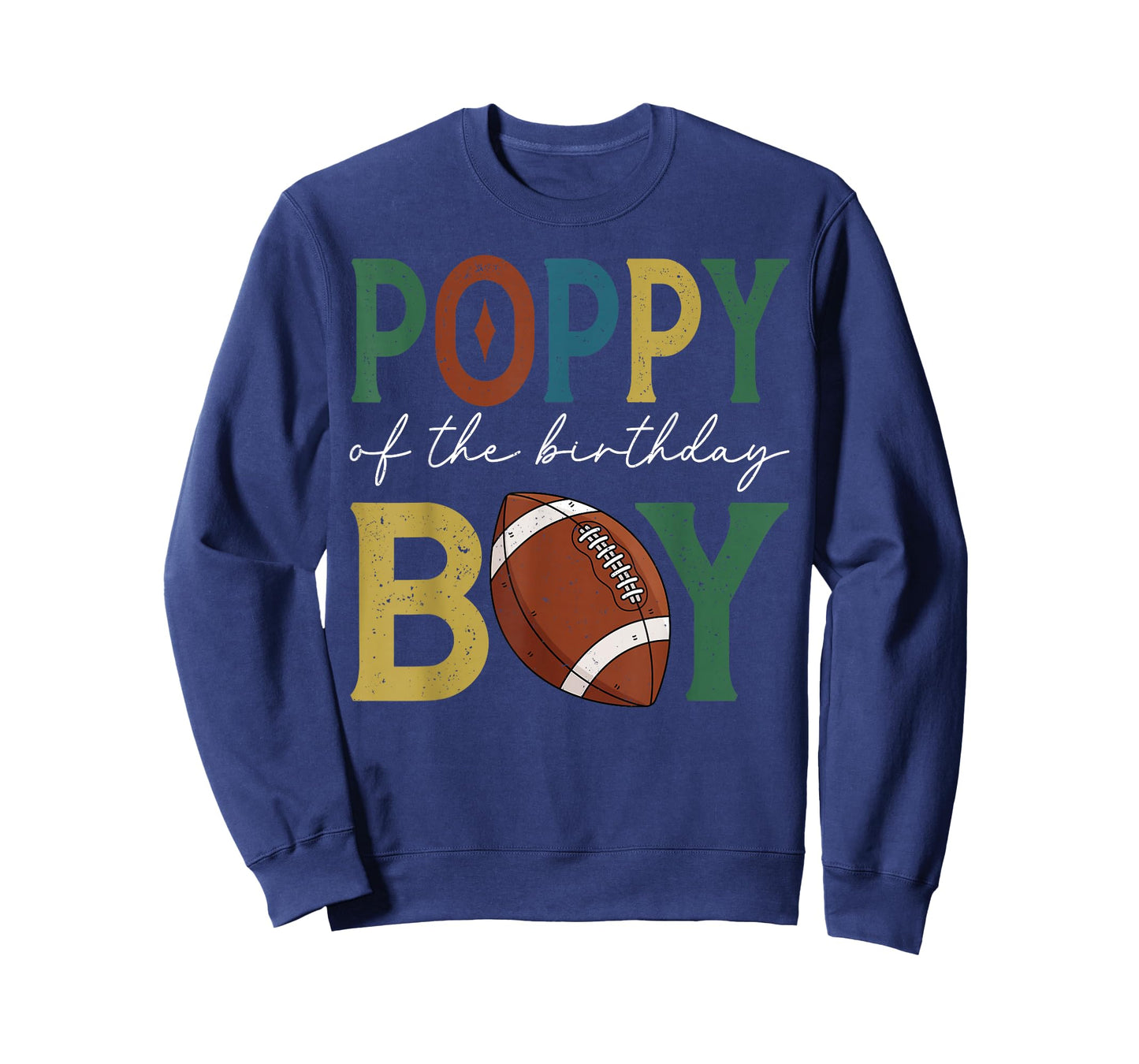 Football Poppy of The Birthday Boy Family Matching T-Shirt