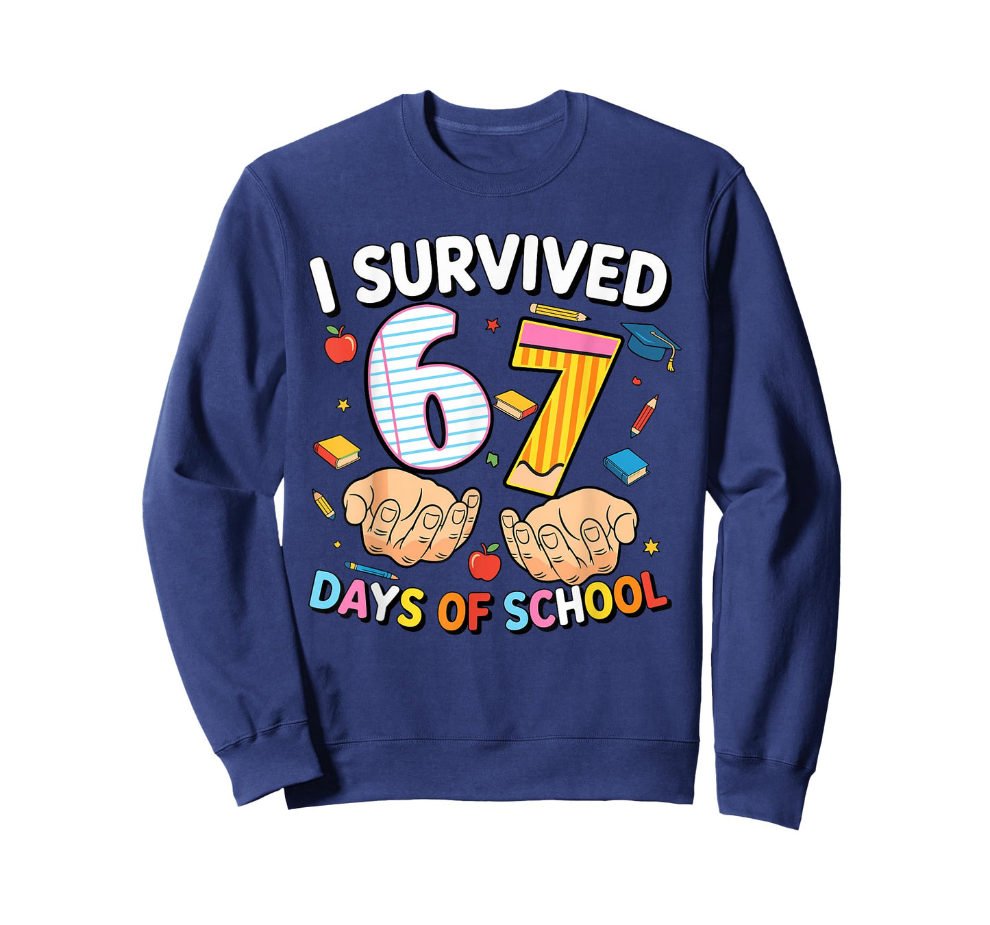 I Survived 67 Days of School Cool Teacher Design T-Shirt