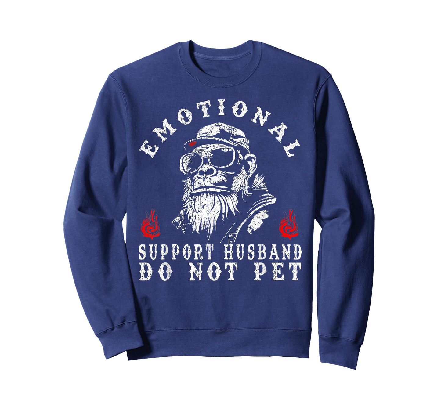 Emotional Support Husband Do Not Pet Funny Monkey T-Shirt