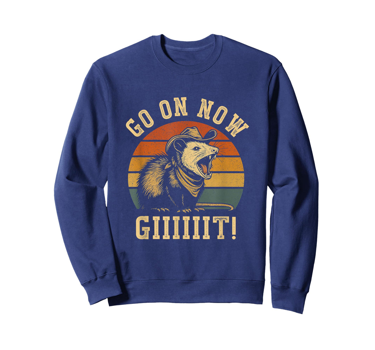 Go On Now Git Western Opossum Vintage Cowboy Possum T-Shirt