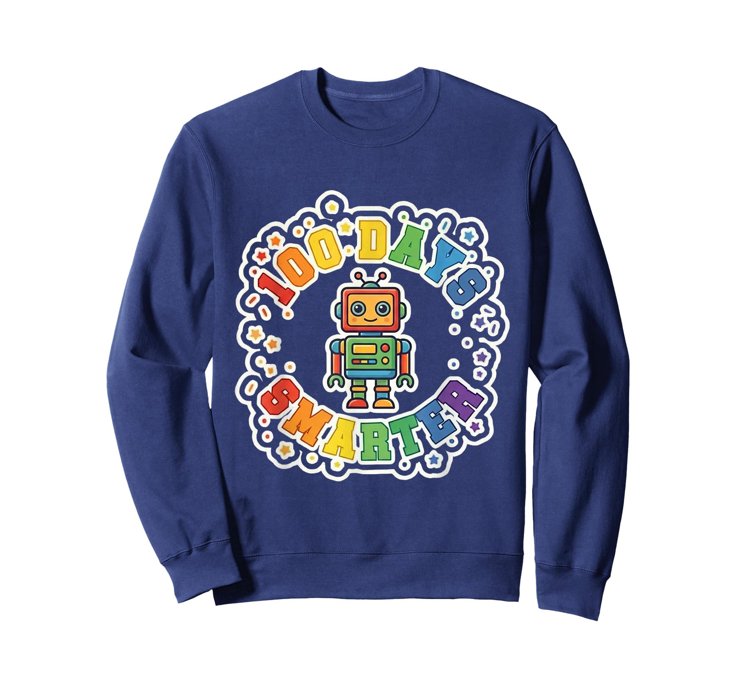 Robot 100 Days Smarter STEM Tech Boys 100th Day of School T-Shirt