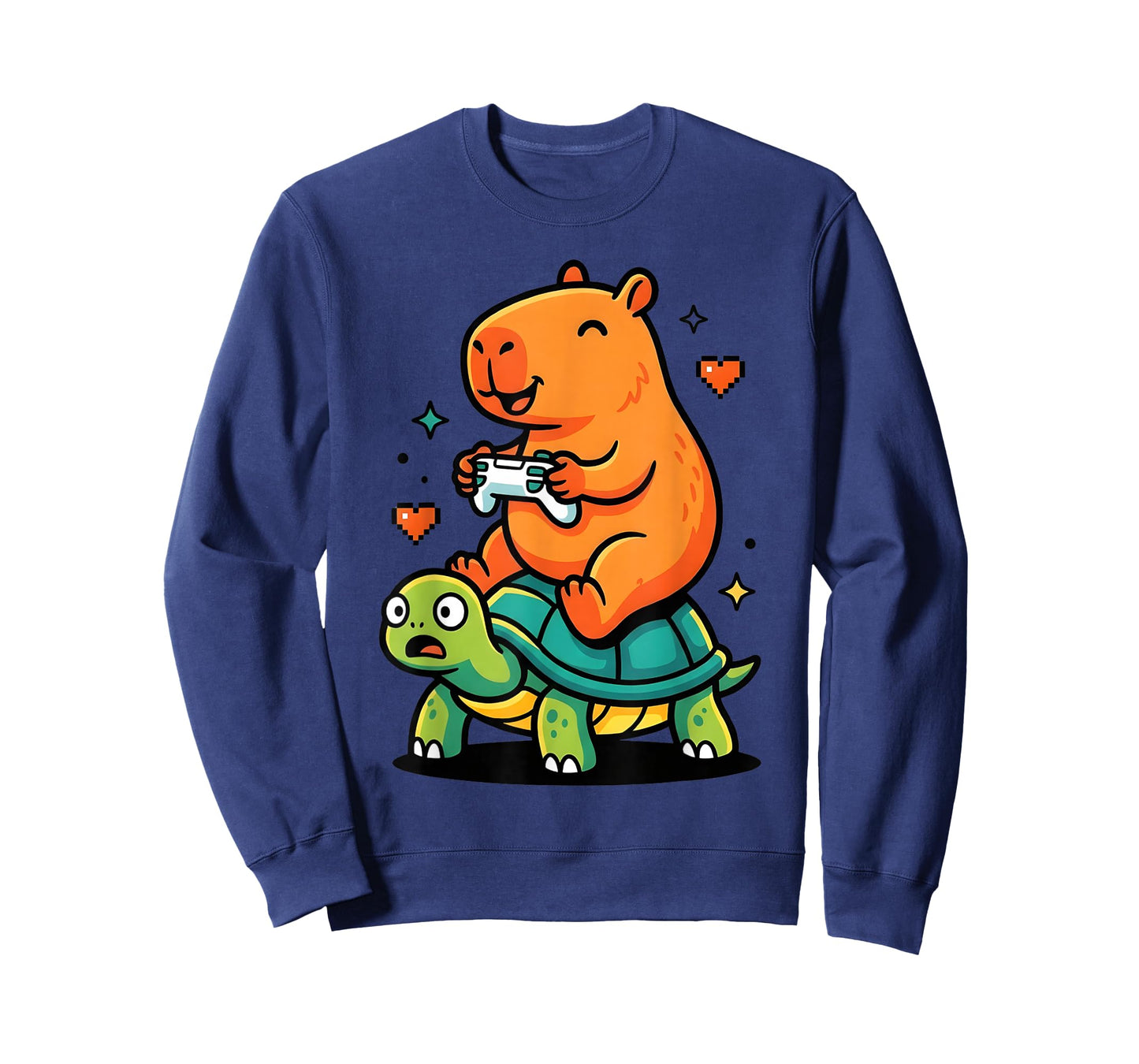 Cute Capybara Gamer Anime Turtle Funny Kids Graphic Kawaii T-Shirt