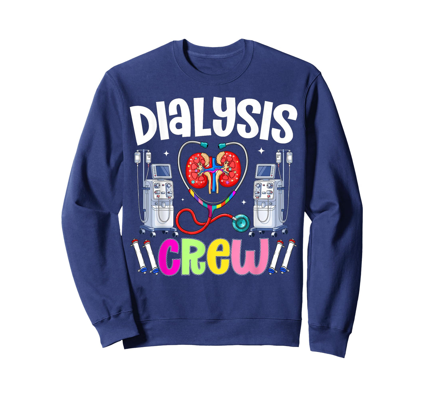 Funny Dialysis Crew Shirt Kidney Heart Nurse Nephrology Tech T-Shirt