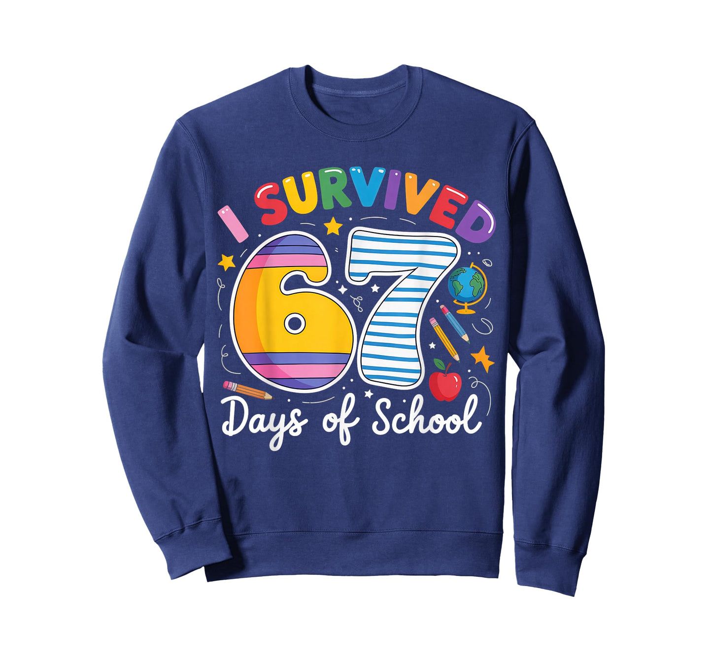 I Survived 67 Days of School Meme Teacher Student T-Shirt