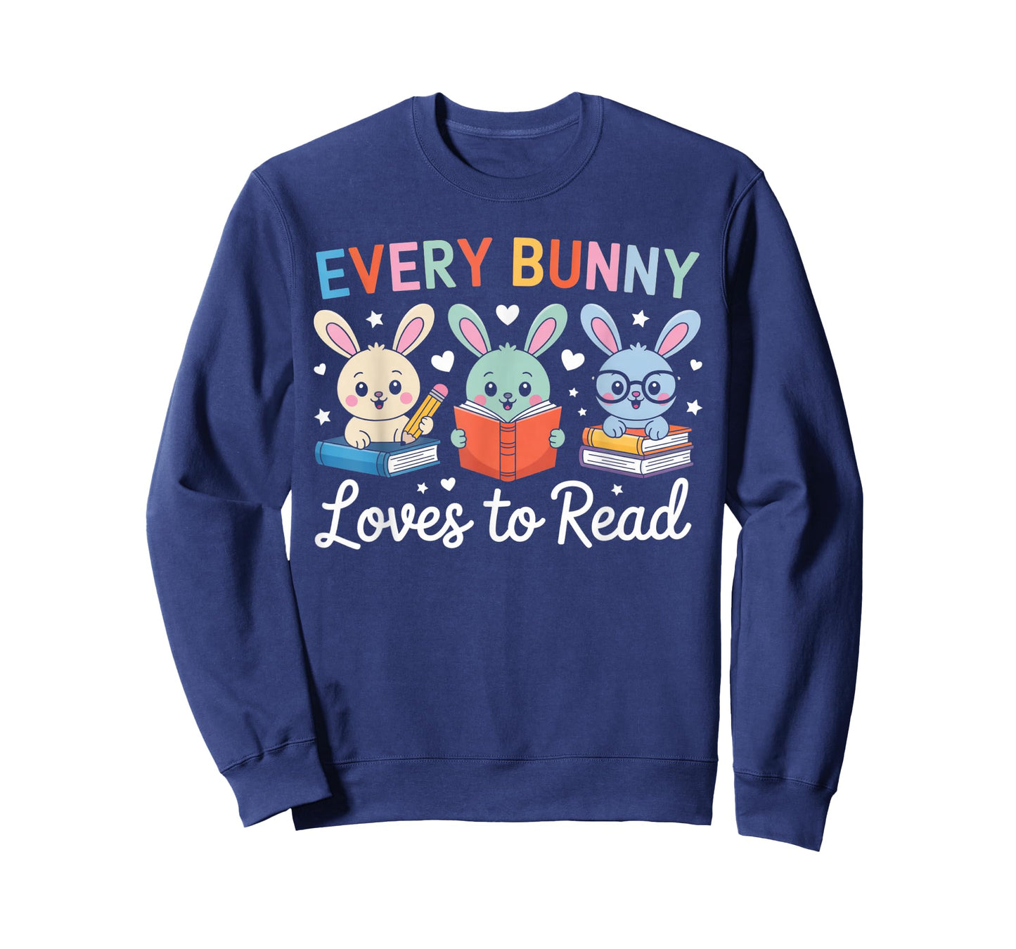 Every Bunny Loves to Read Cute Easter Book Lover Women Girls T-Shirt