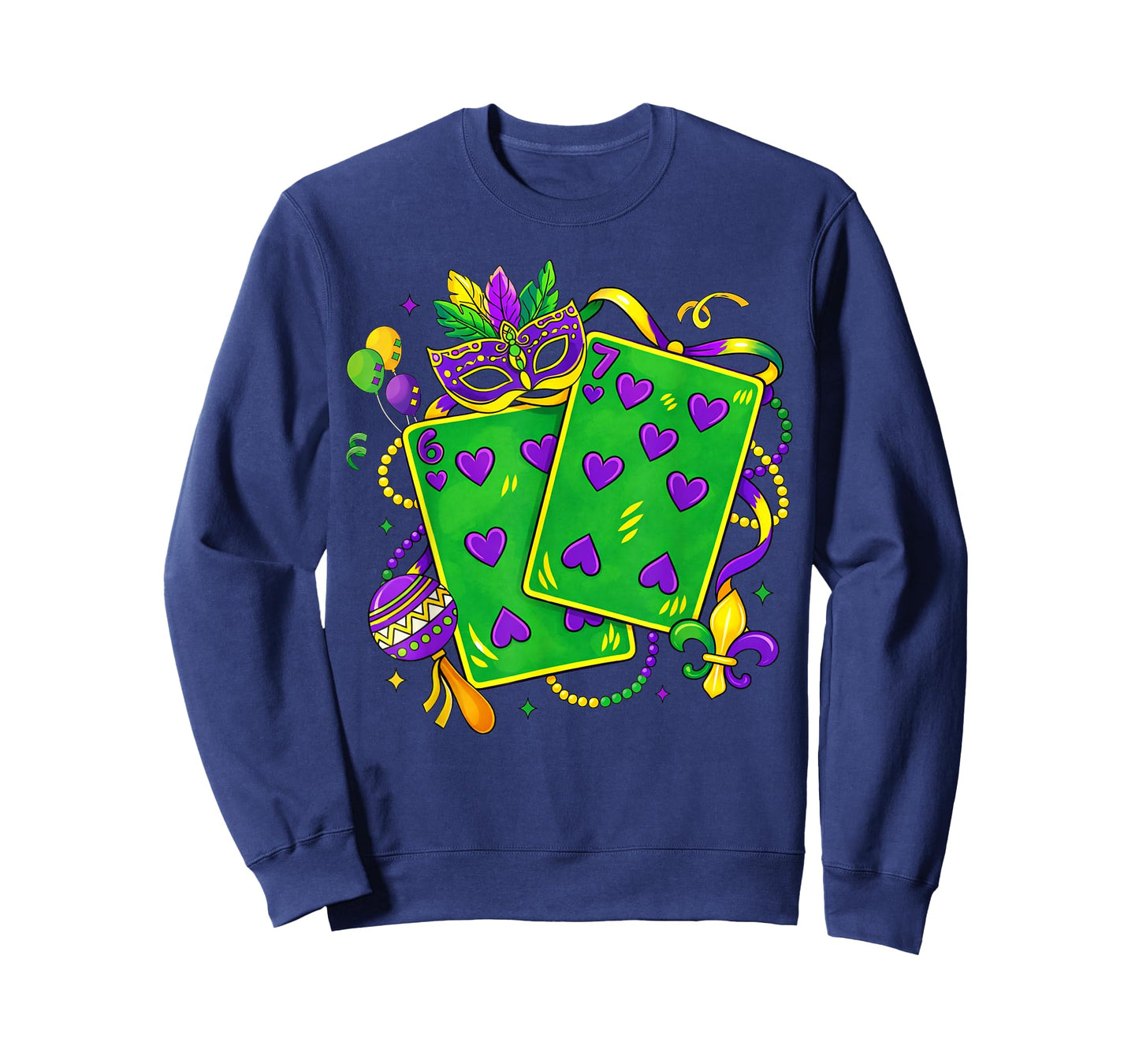 Six Seven 67 Mardi Gras Funny Mardi Gras Parade Men Women T-Shirt