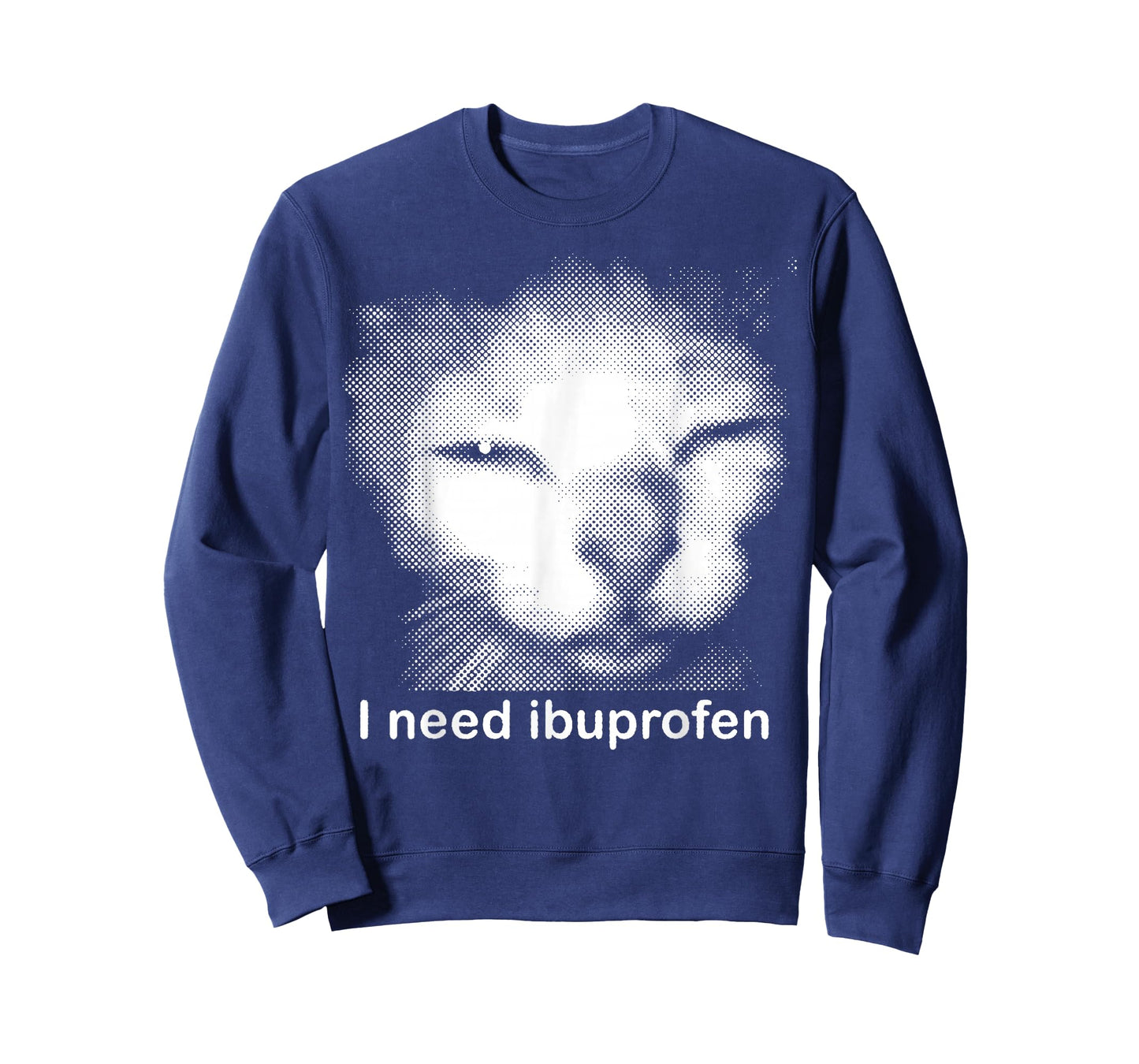 I Need Ibuprofen Funny Vintage Graphic Cat Meme T-Shirt