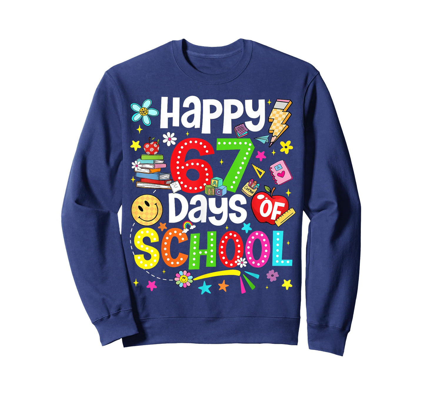 Happy 67 Days of School Six Seven Meme Boy Girl Teacher T-Shirt