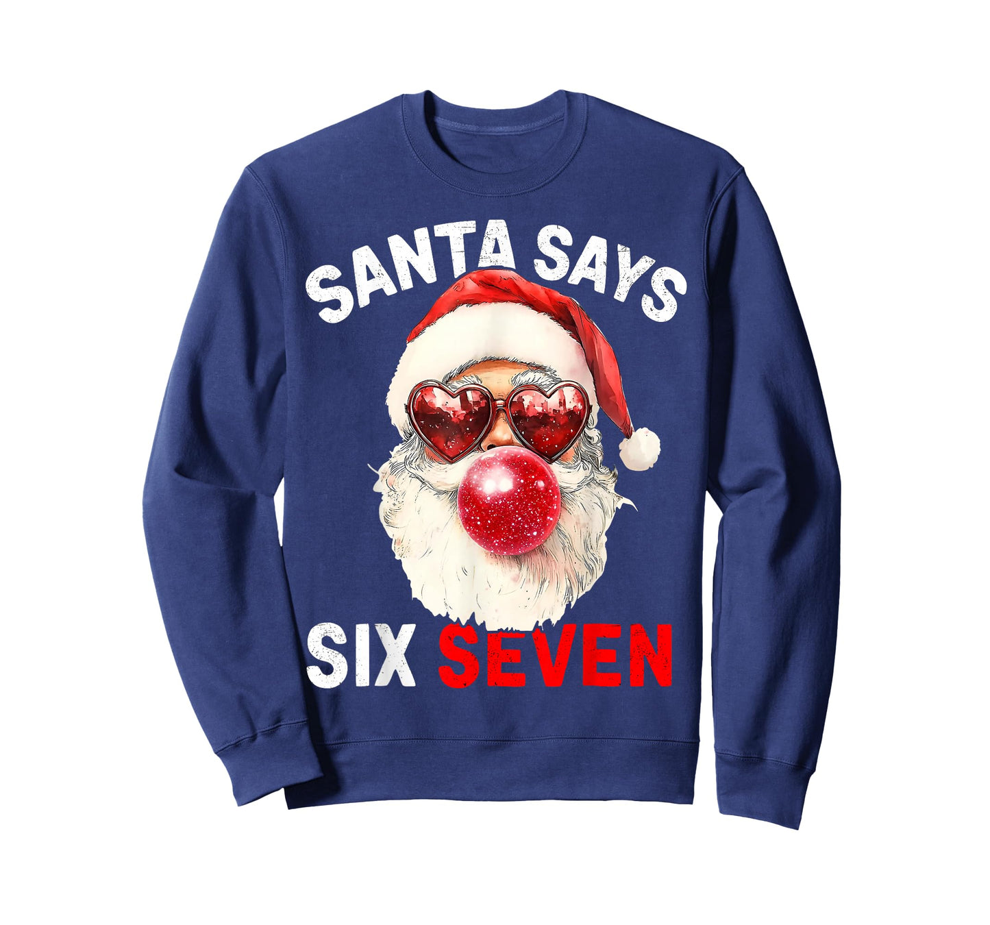Funny Santa Says Six Seven Christmas 67 Meme Xmas Boys Girls T-Shirt