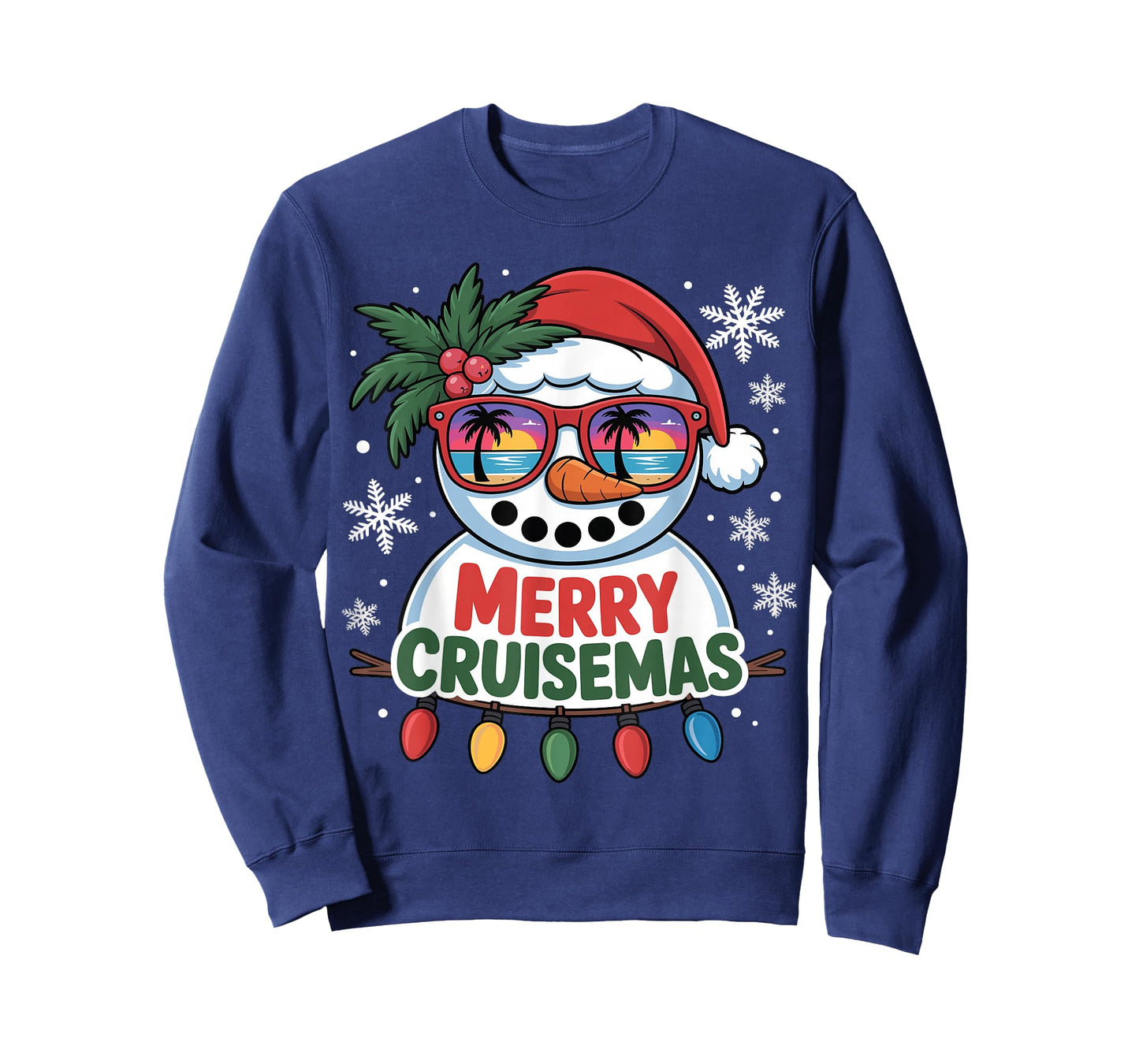 Merry Cruisemas 2025 Christmas Santa Snowman Funny Cruise T-Shirt