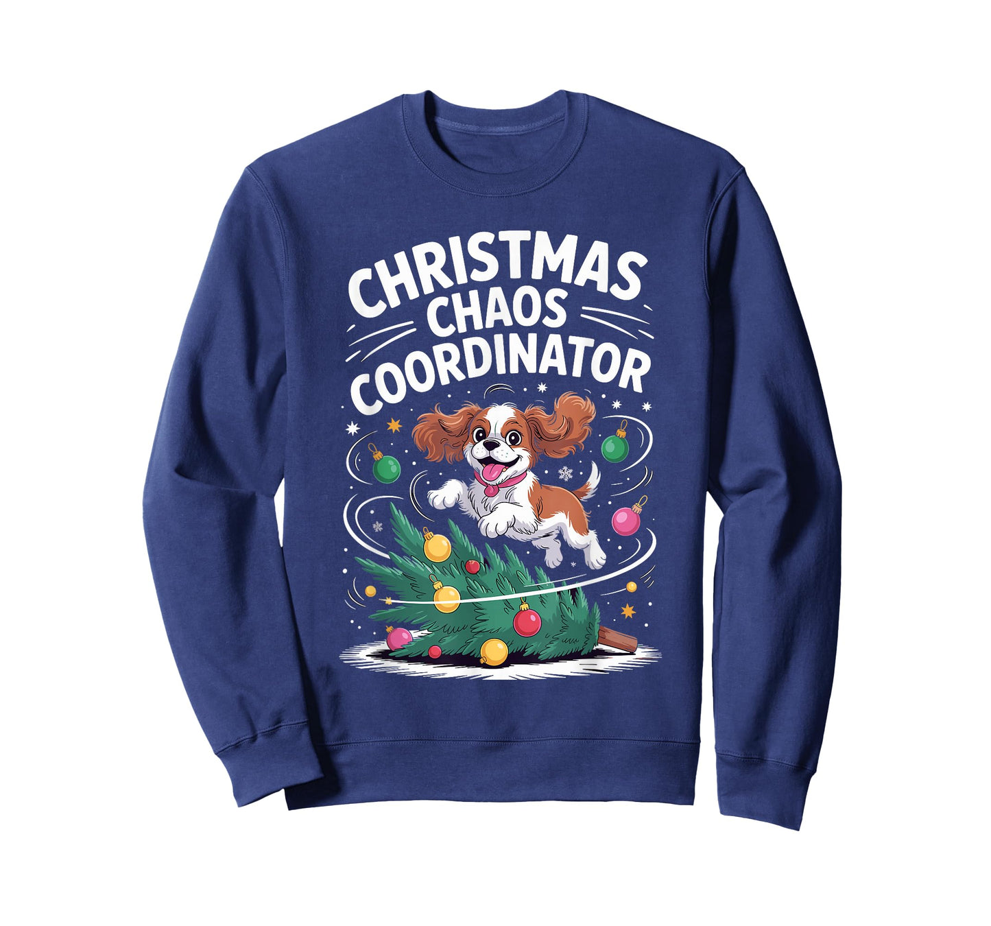 Christmas Chaos Coordinator Cavalier King Charles Spaniel T-Shirt
