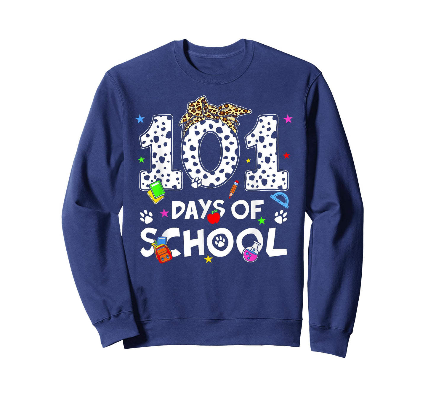 Happy 101 Days School Cute Dog 100 Days Smarter Student Kids T-Shirt