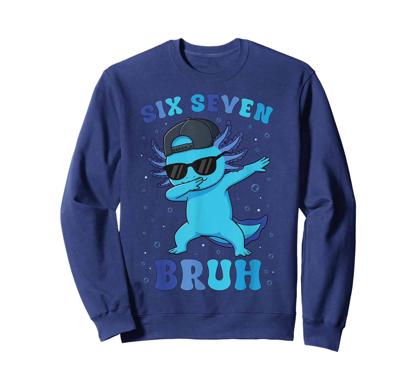Six Seven 6 7 Meme Cool Dabbing 67 Axolotl Kids Boys Teens T-Shirt