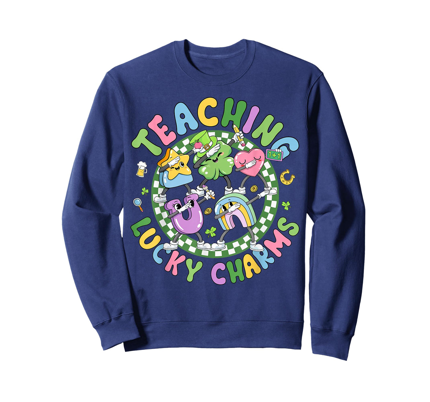 St Patricks Day Teacher Teaching My Lucky Charm Dabbing T-Shirt