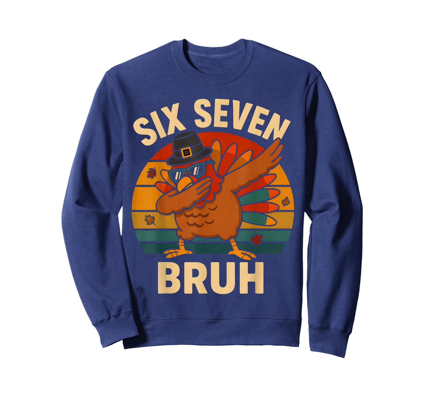 67 Thanksgiving Bruh Dabbing Turkey Funny Six Seven Meme T-Shirt