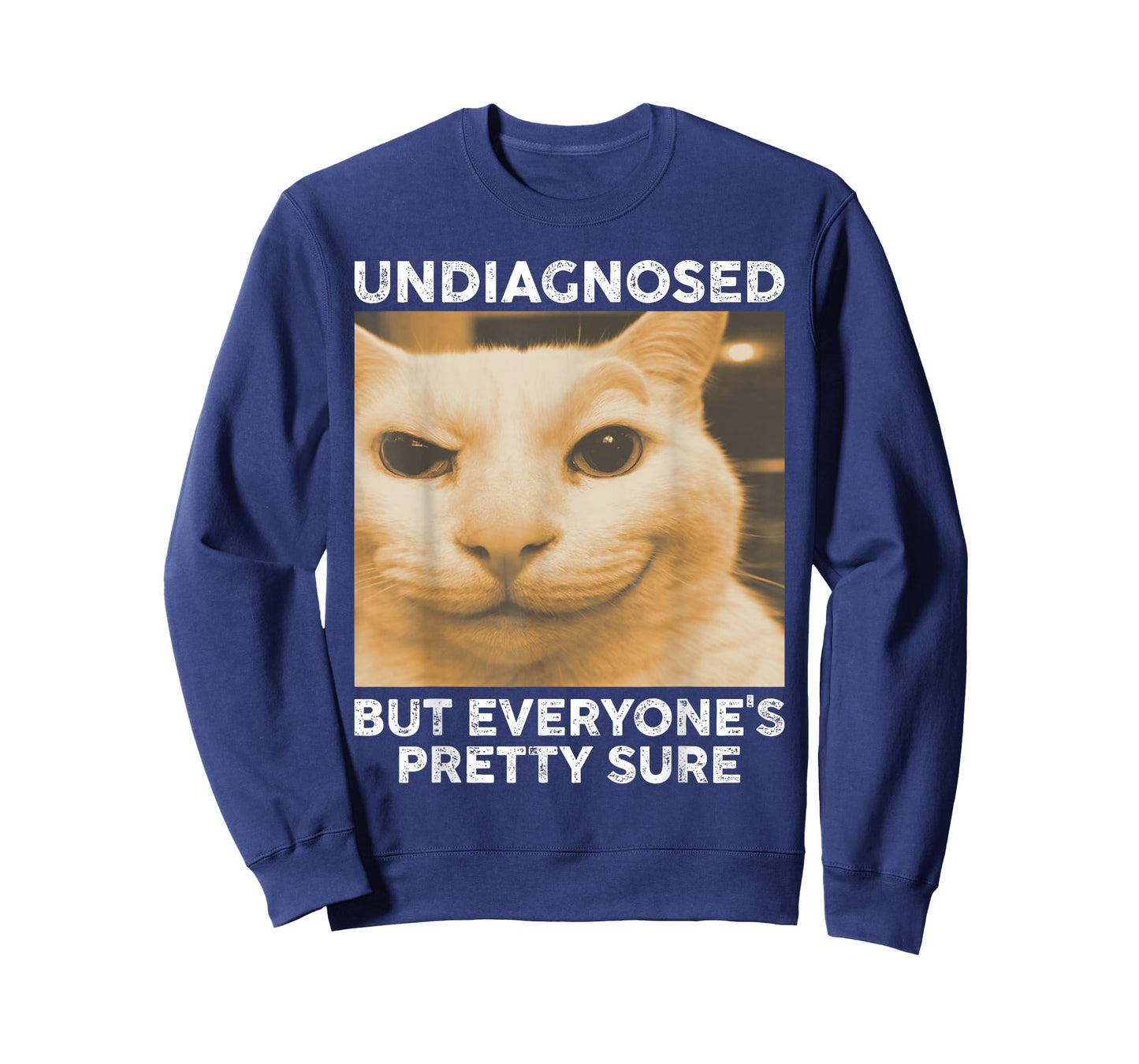 Undiagnosed But Everyone's Pretty Sure Funny Cat Humor Meme T-Shirt