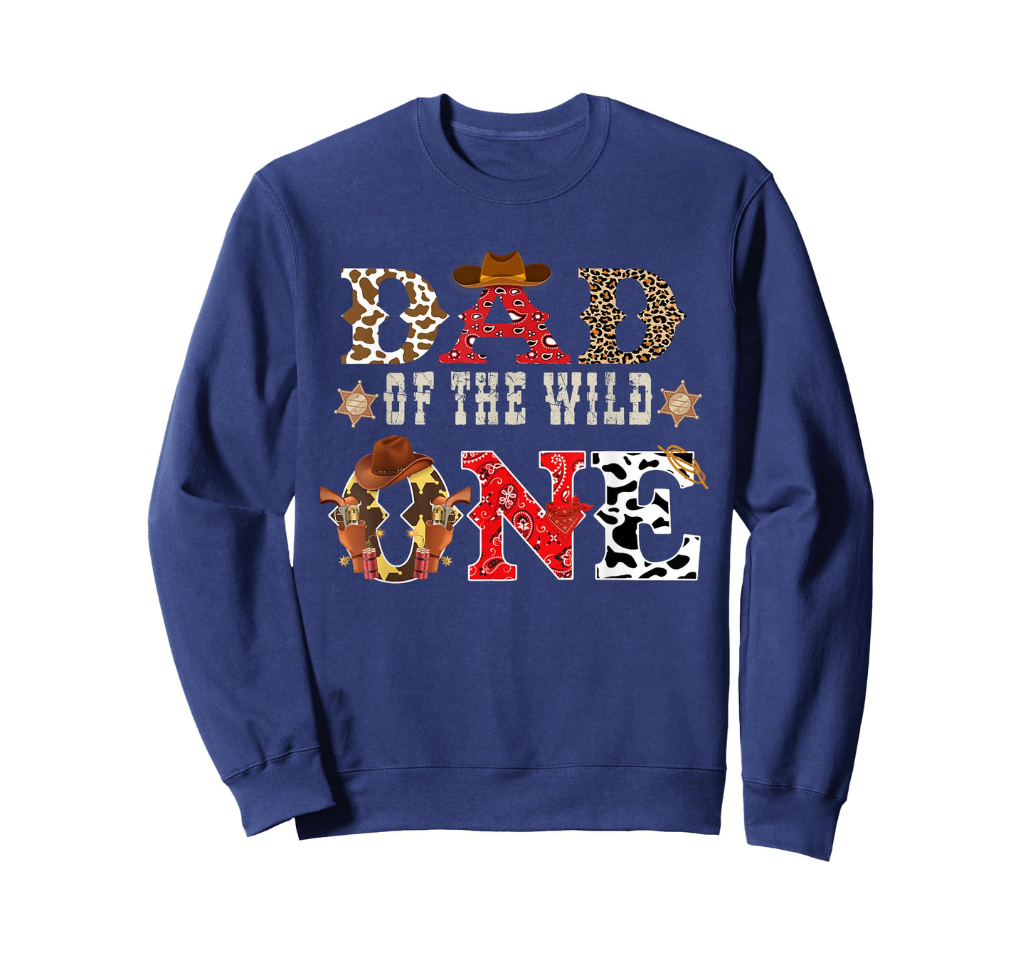 Dad of The Wild One Cowboy Western Rodeo Party Matching T-Shirt