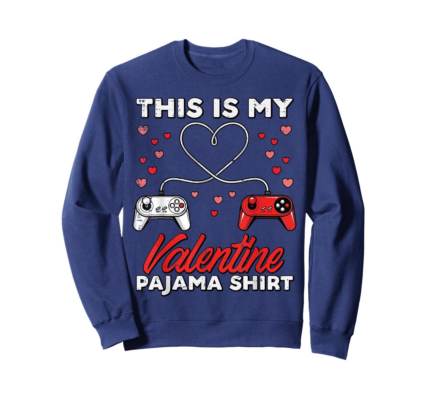 This is My Valentine Pajama Gamer Valentines Day Boys Kids T-Shirt