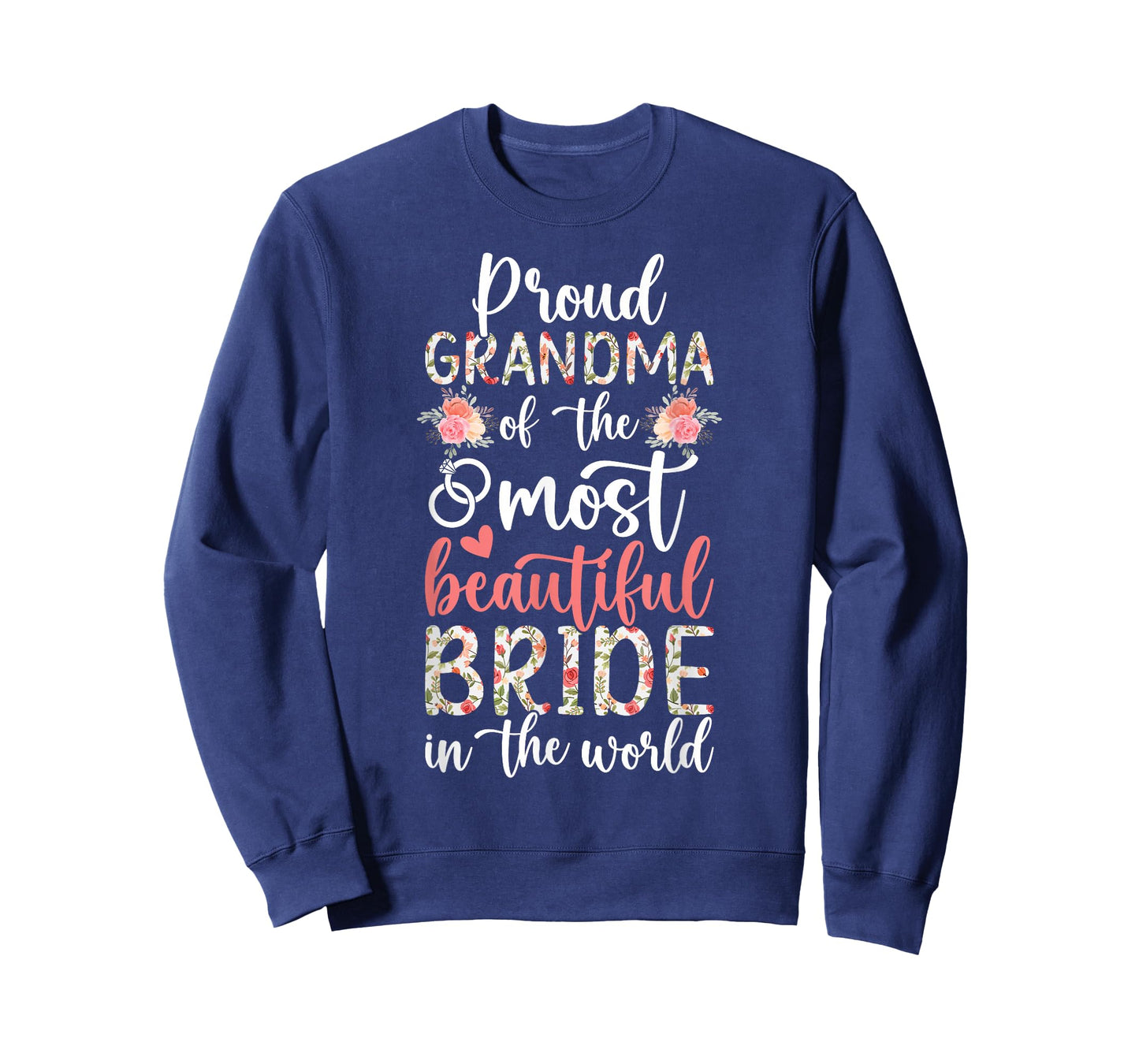 Proud Grandma of The Bride Grandma Grandmother of The Bride T-Shirt