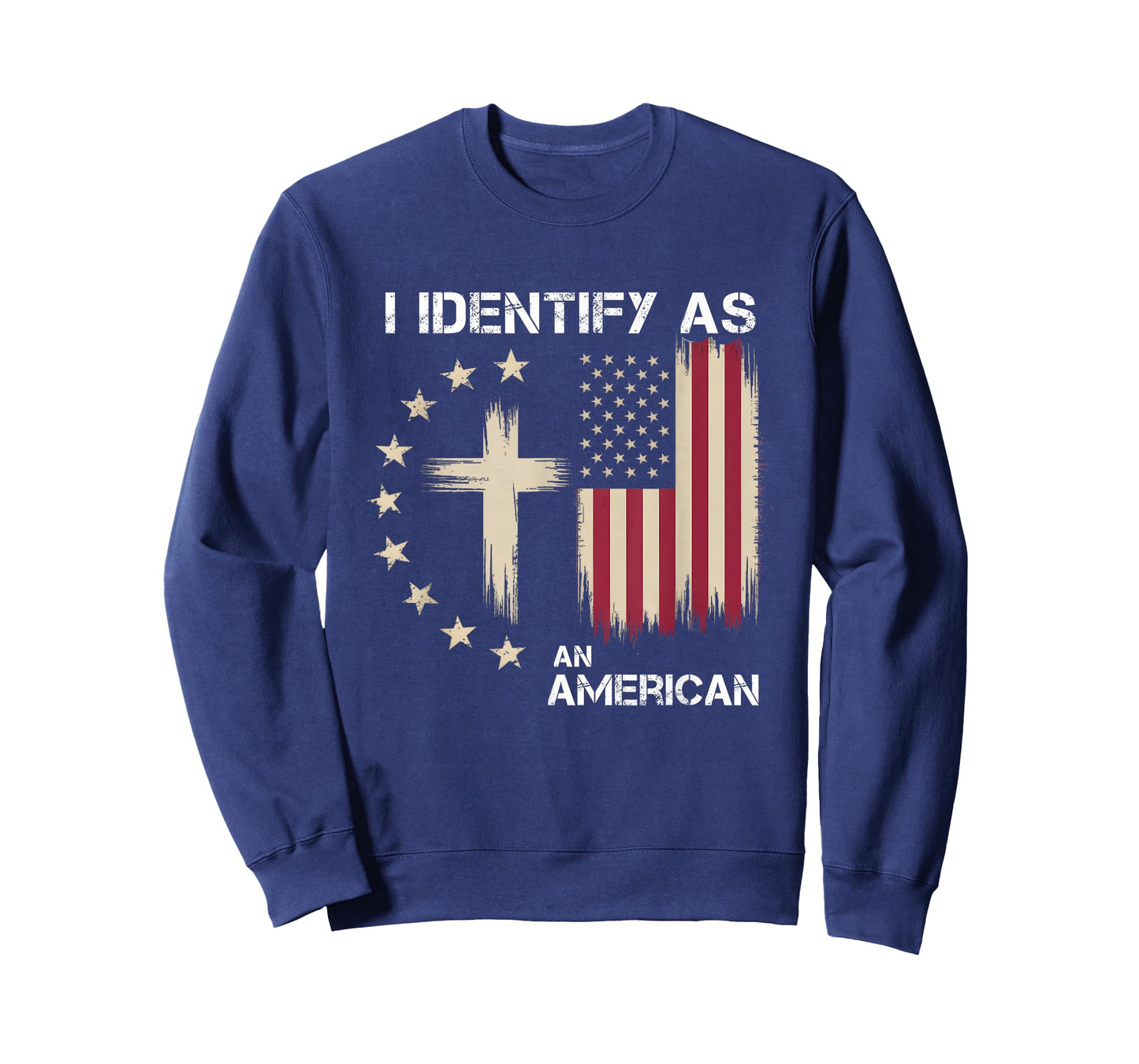I Identify As an American Christian Patriotic Cross T-Shirt