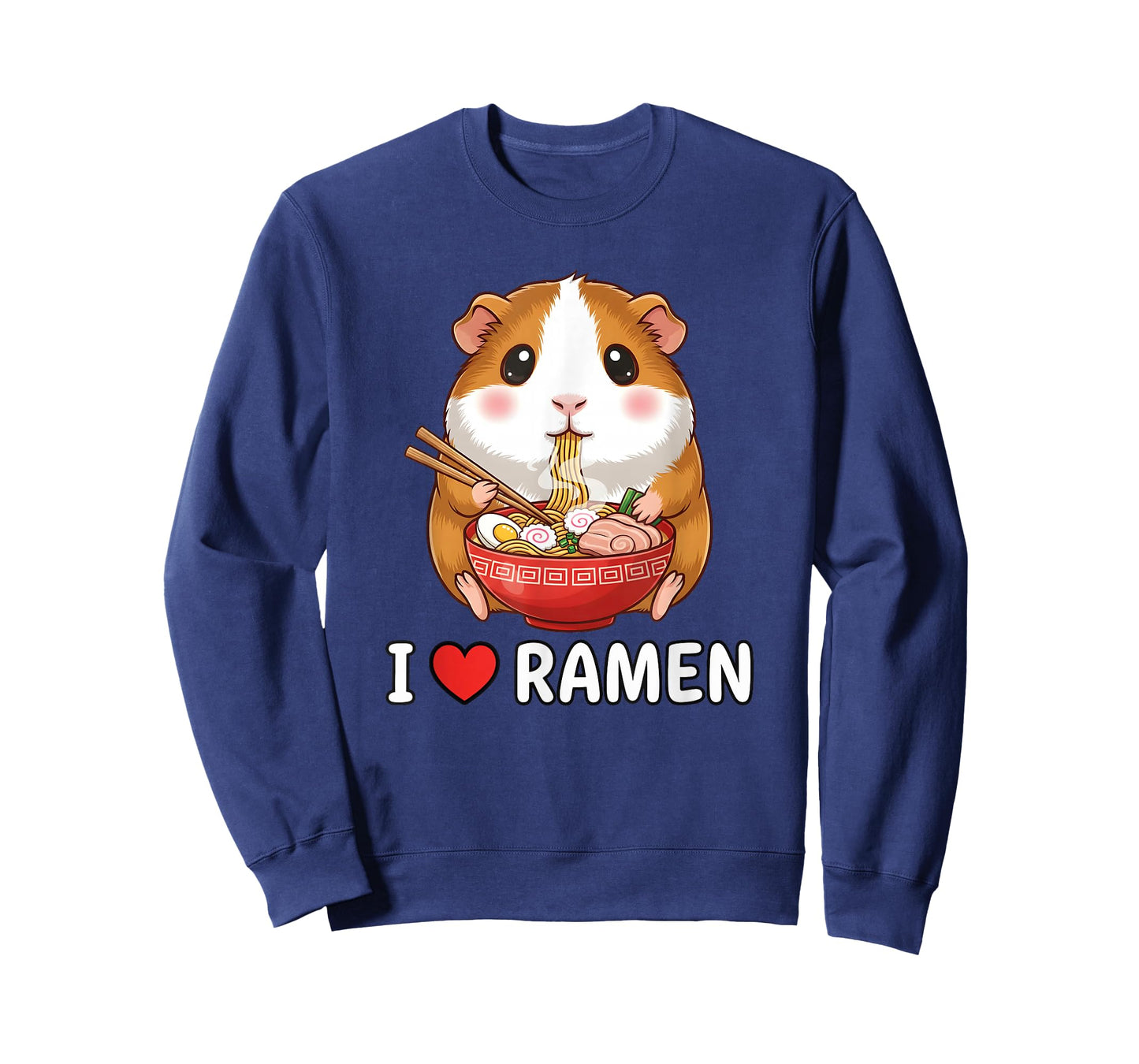 I Love Ramen Guinea Pig Eating Ramen Noodle Anime Kawaii T-Shirt