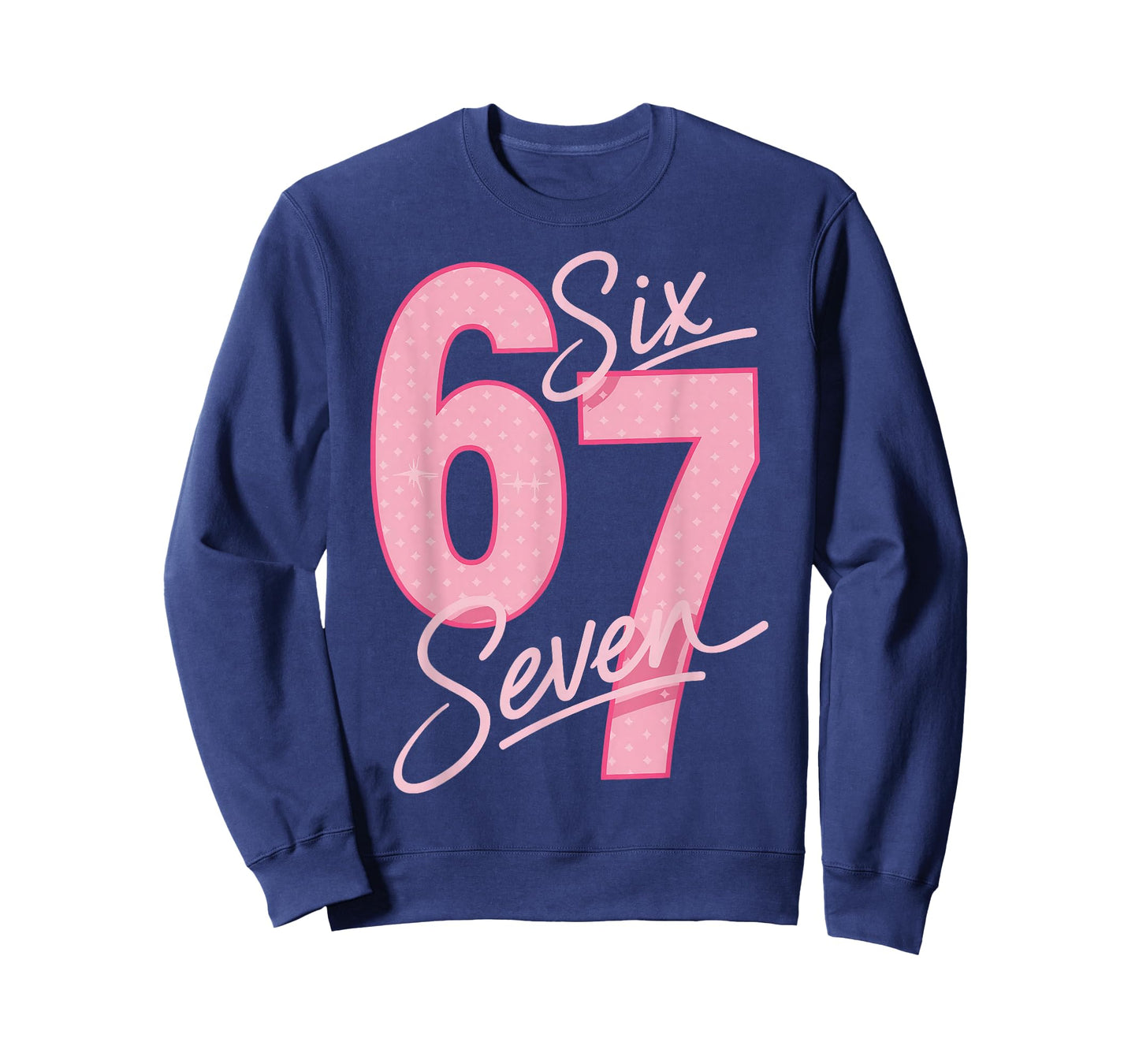 Cute Pink 67 Six Seven Funny Meme Women Girls T-Shirt