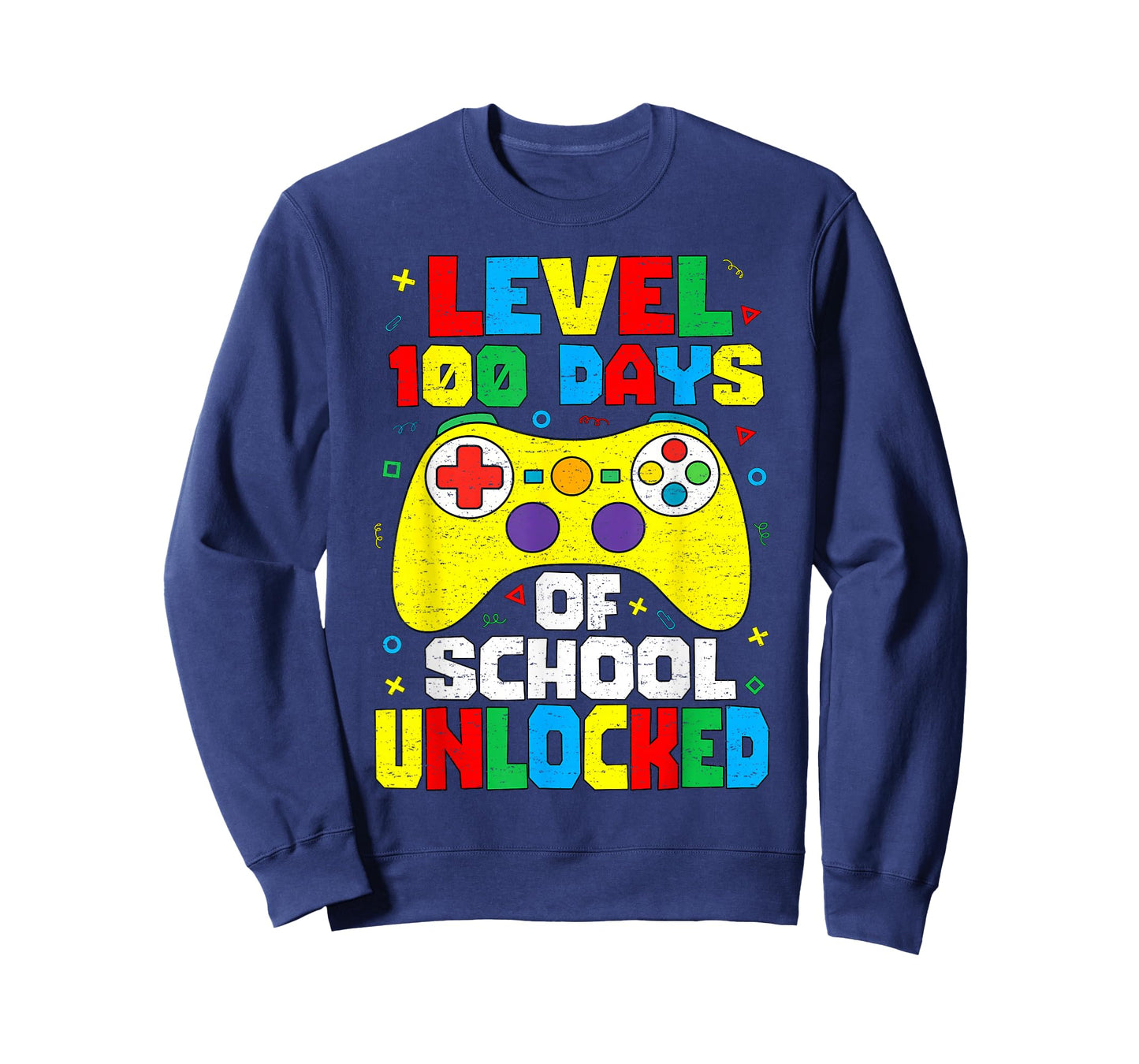 Level 100 Days of School Unlocked Gamer Video Games Boy Kids T-Shirt