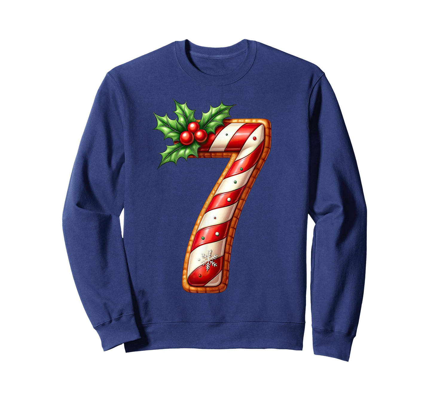 Christmas Six Seven 6 7 Meme Candy Cane Boys Girls Men Women T-Shirt