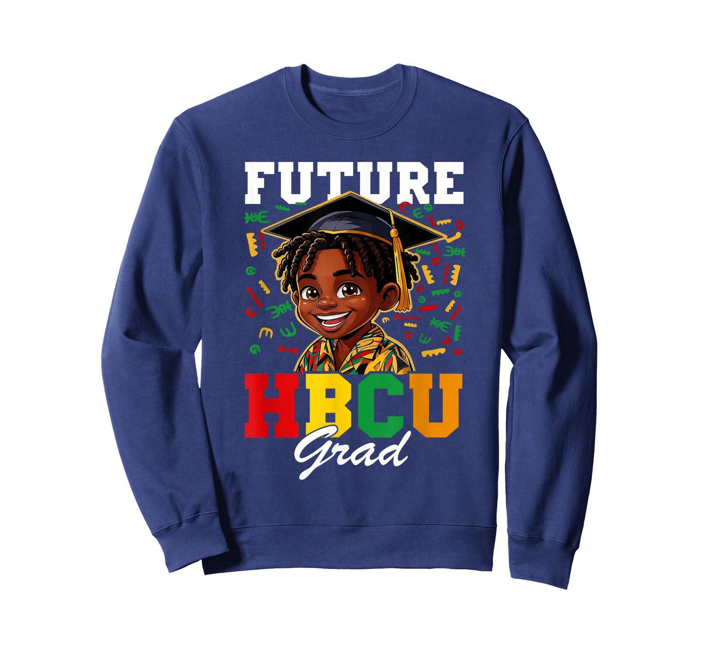 Future HBCU Grad Kids Black Boy Afro Black History Month Kid T-Shirt