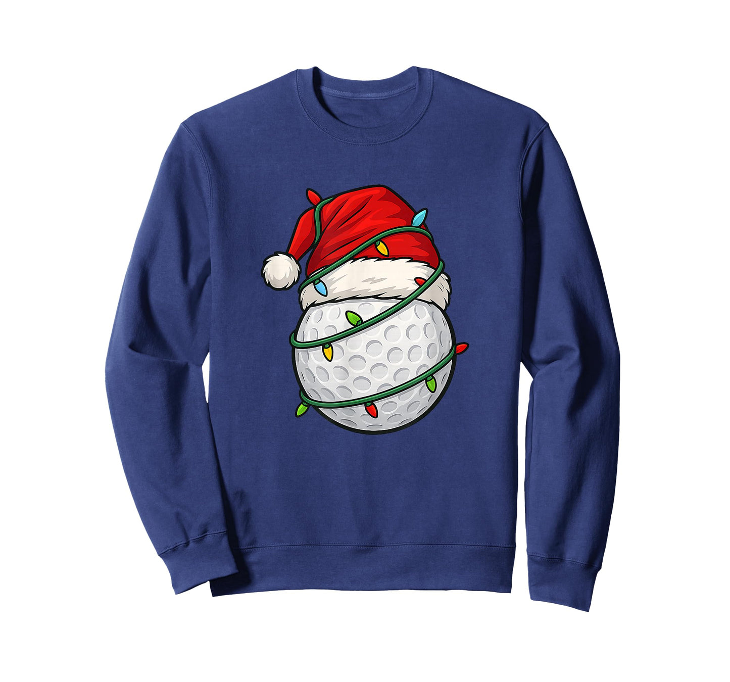 Golf with Santa Hat Funny Christmas Xmas Gift T-Shirt