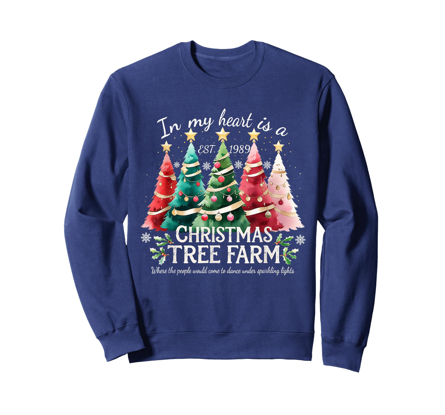 in My Heart is A Christmas Tree Farm Design T-Shirt