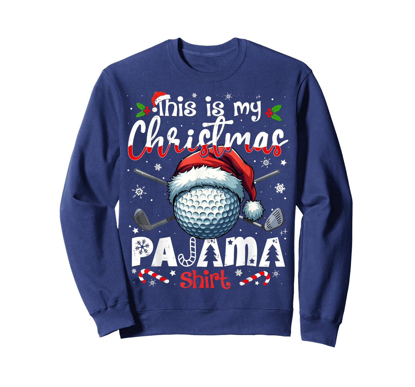 This is My Christmas Pajama Shirt Golf Xmas PJs Boys Men T-Shirt