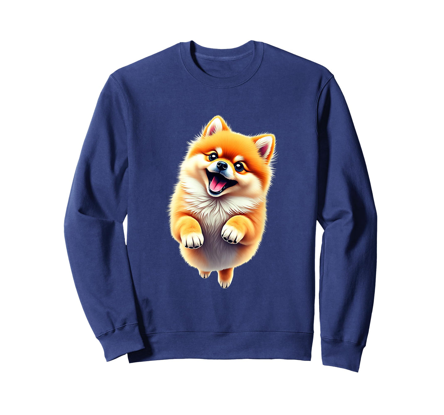 Pomeranian Dog Lovers Jumping Design Cute Funny Pomeranian T-Shirt