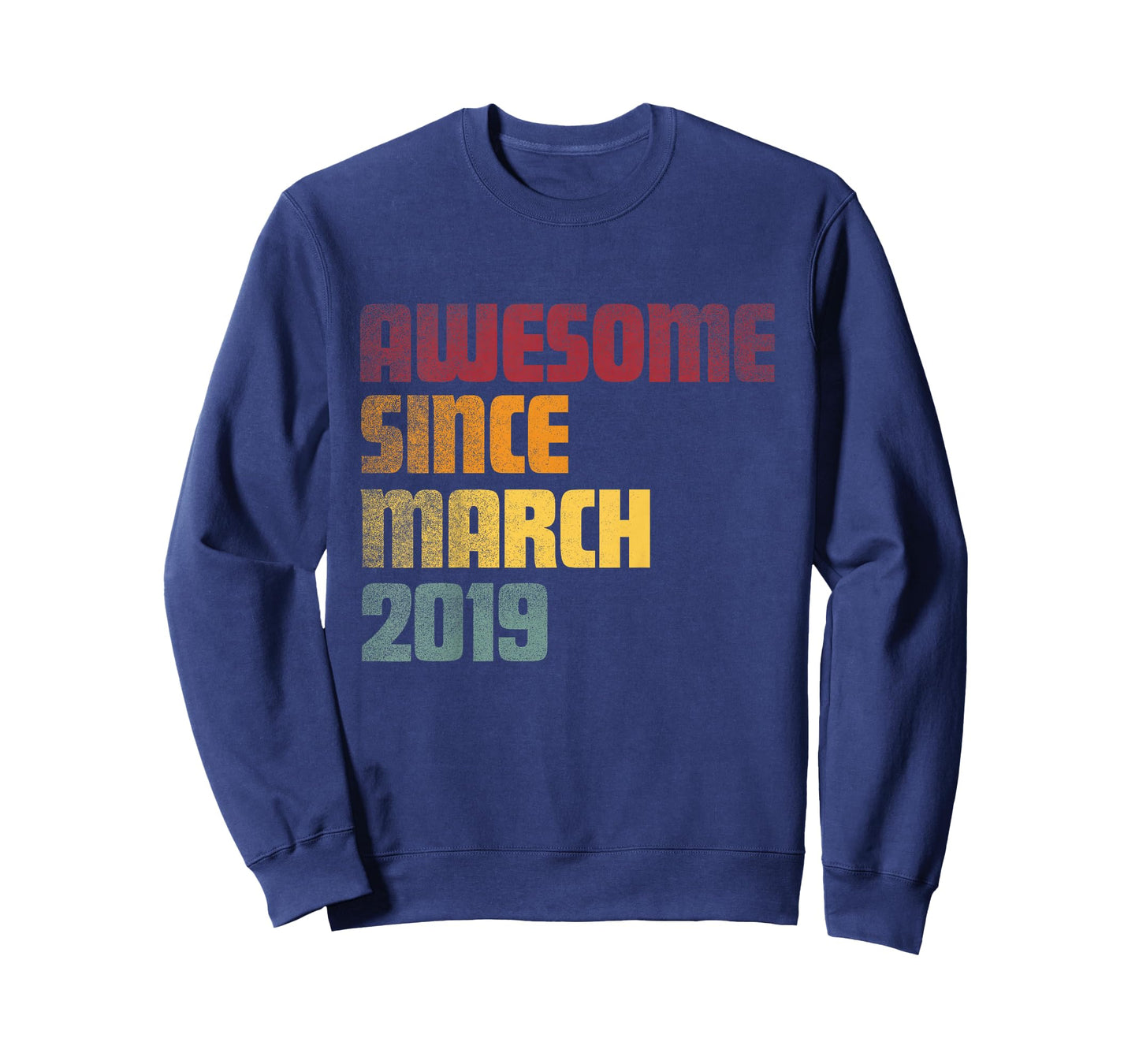 Awesome Since March 2019 7th Birthday - Vintage T-Shirt