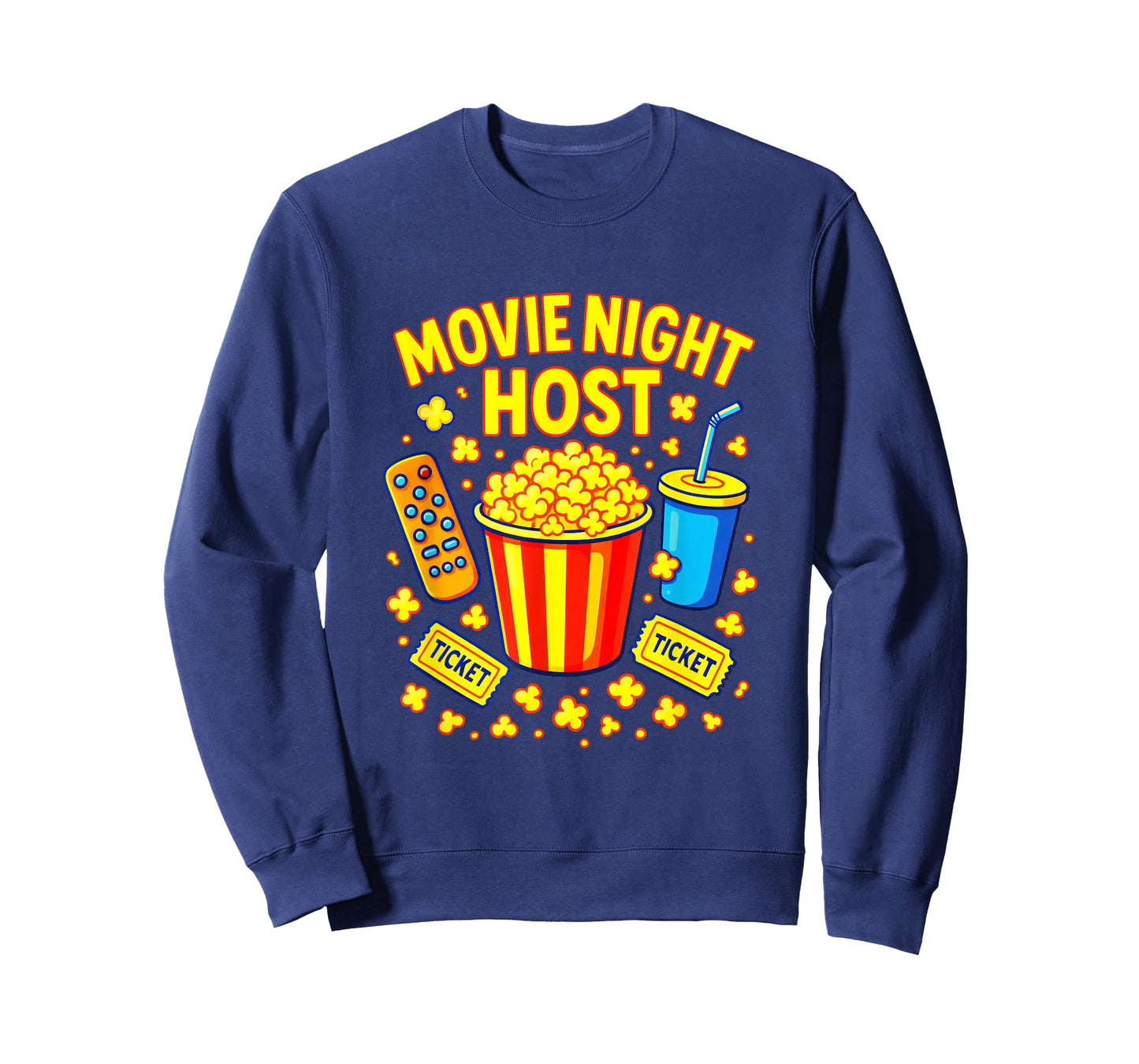 Movie Night Host - Popcorn Cinema Theater Fun T-Shirt