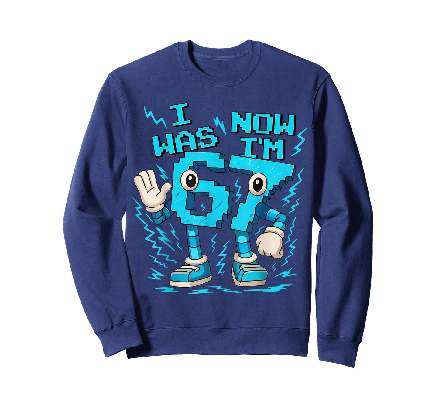 I was 6 Now I'm 7 Six Seven 7 Years Old Birthday Brainrot T-Shirt