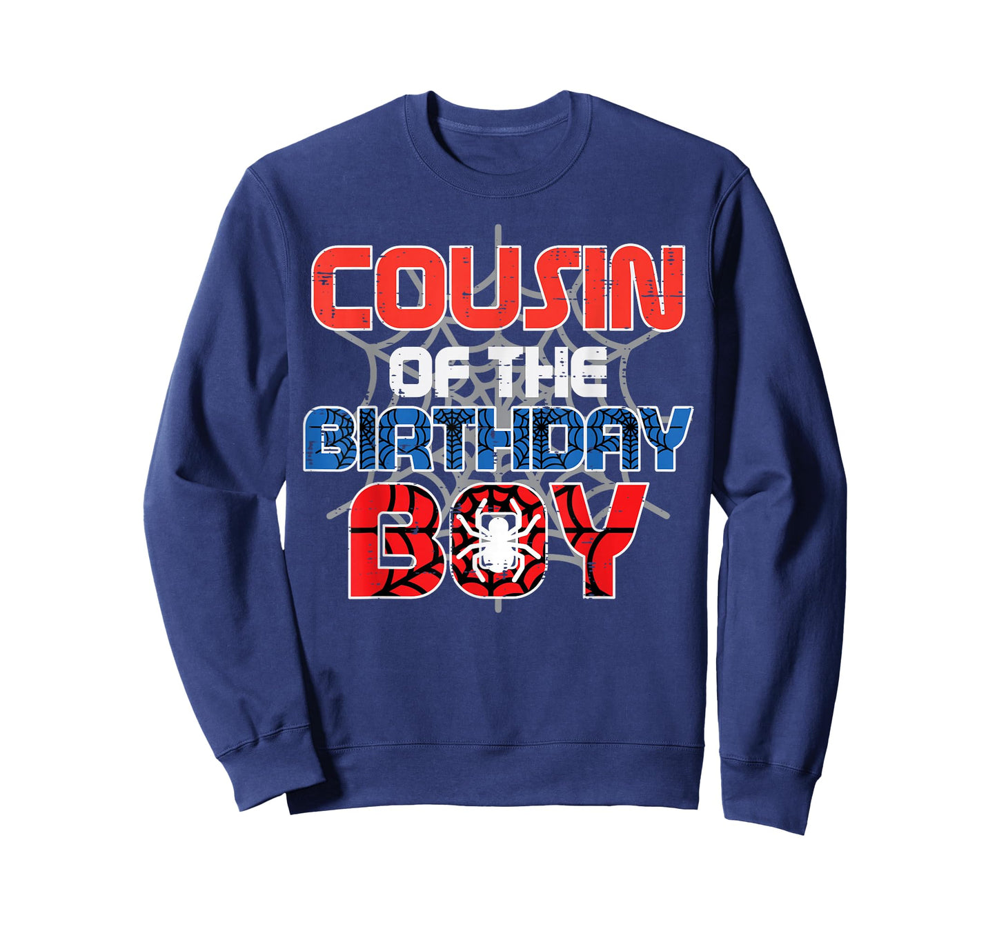 Cousin of Birthday Boy Spider Family Bday Party Boys Kids T-Shirt