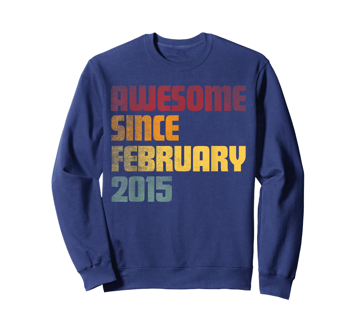 Awesome Since February 2015 11th Birthday - Vintage T-Shirt