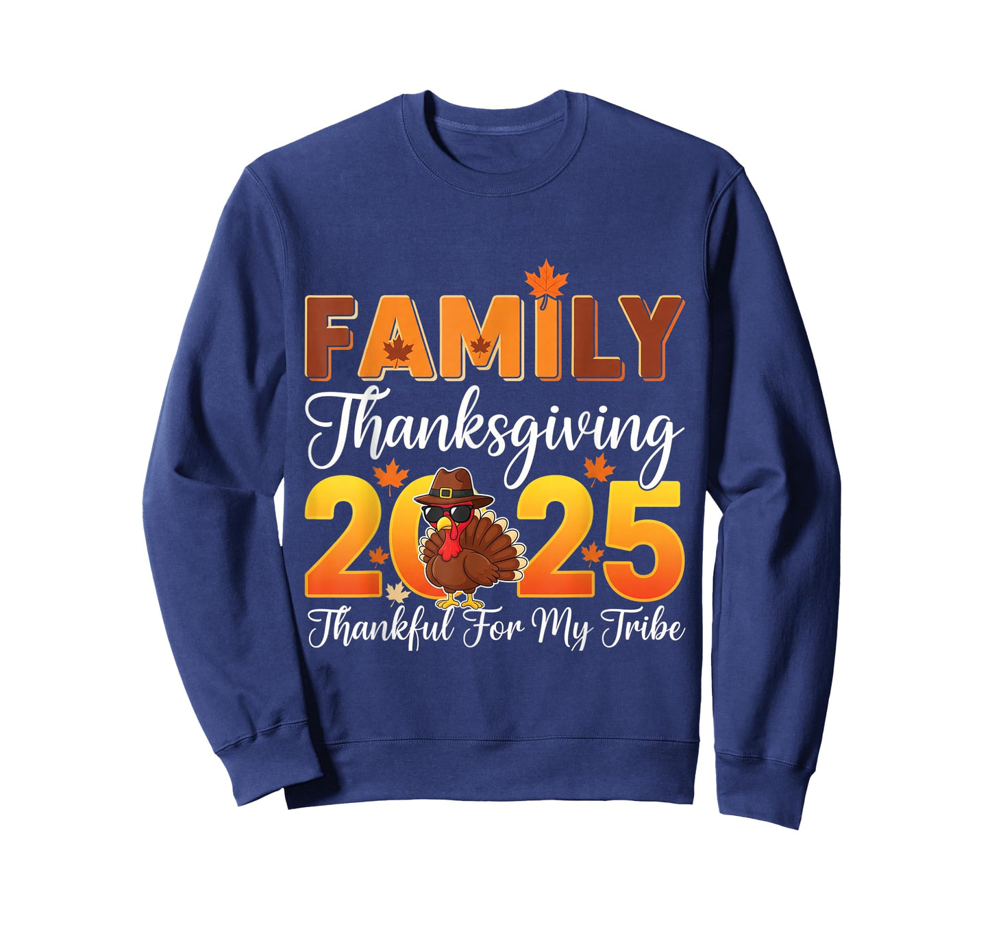 Family Thanksgiving 2025 Crew Dabbing Turkey Group Matching T-Shirt
