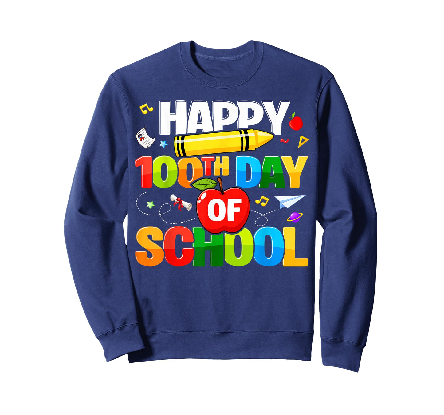 100th Day of School Shirt for Teachers Kids Happy 100 Days T-Shirt