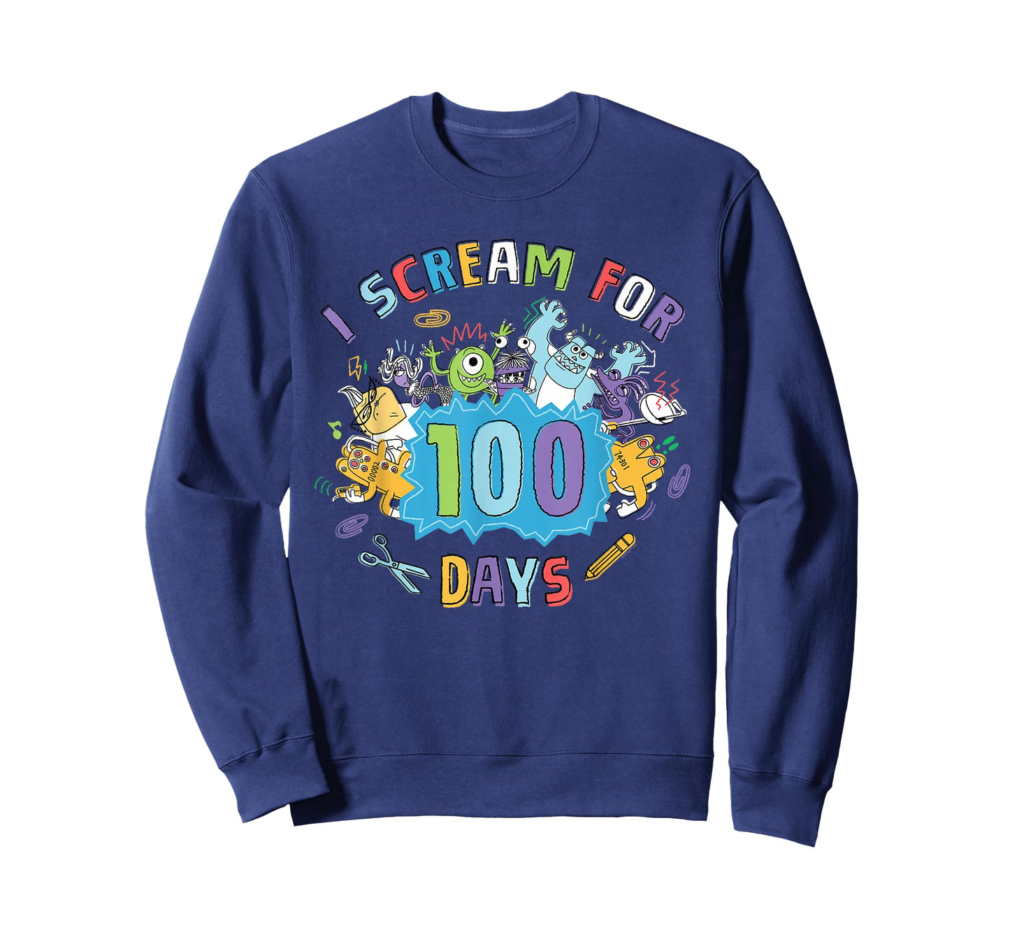 Disney & Pixar's Monsters, Inc. I Scream for 100 Days School T-Shirt