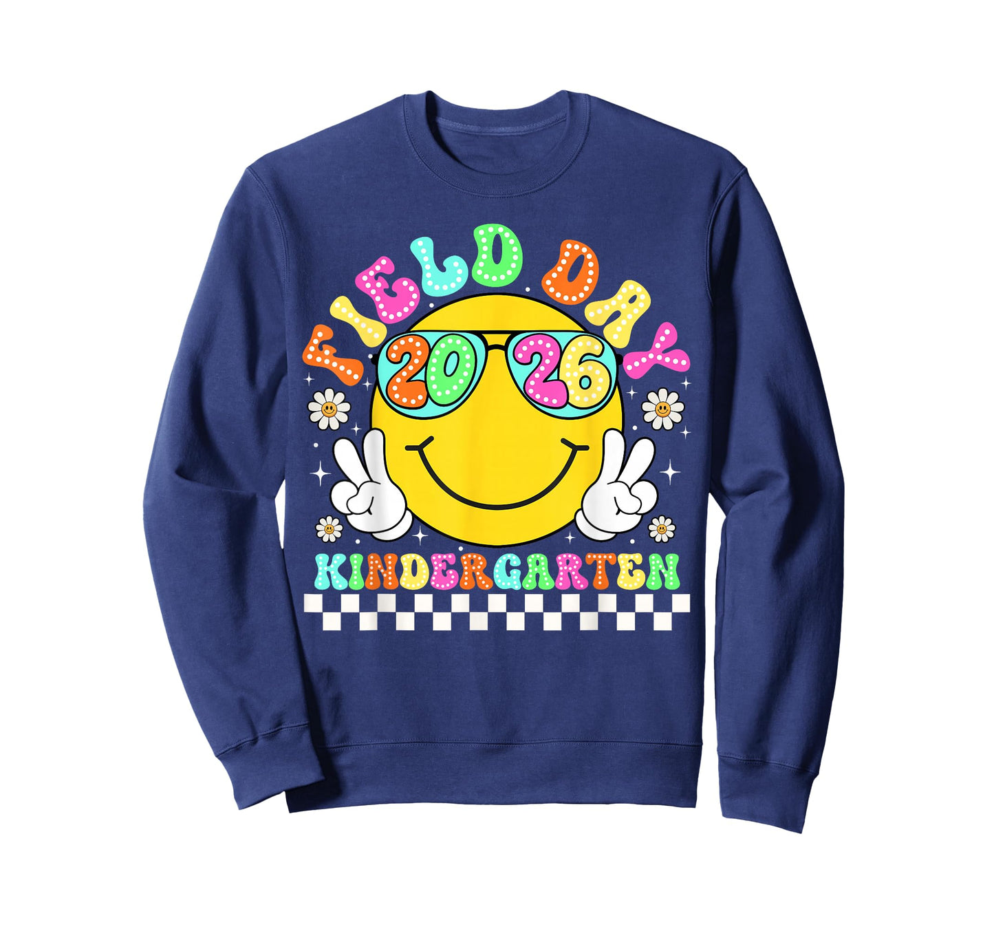 Field Day 2026 Kindergarten School Teacher Kids Smile Face T-Shirt