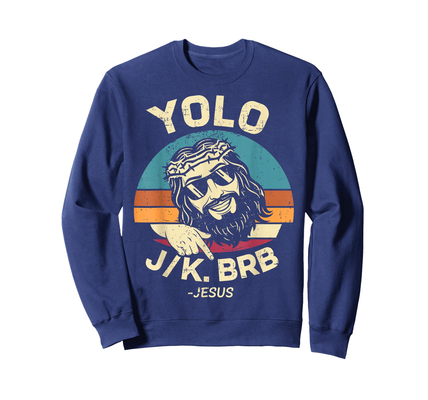 YOLO JK BRB Easter Day Resurrection Christian Jesus for Men T-Shirt