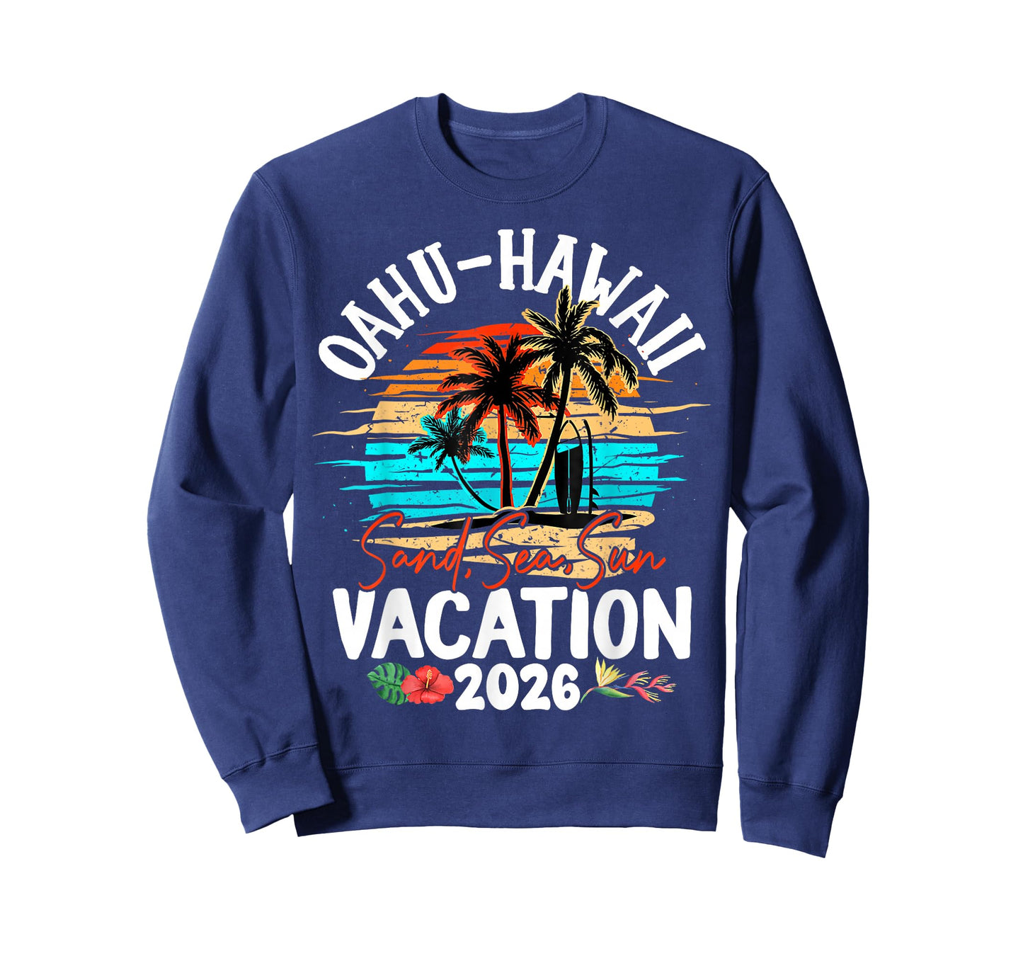 Oahu Hawaii 2026 Vacation Beach Matching Family Group T-Shirt